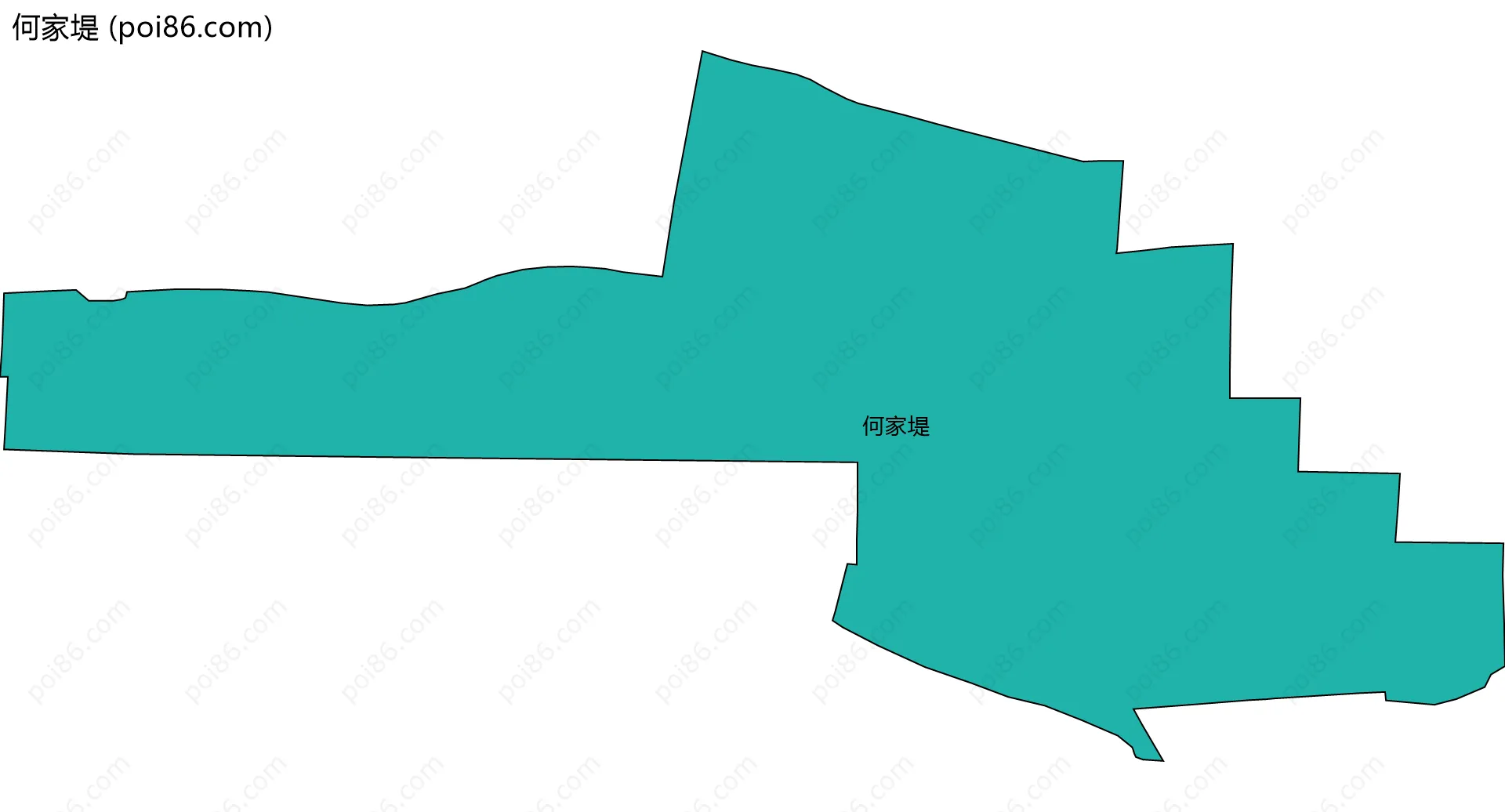 何家堤边界地图