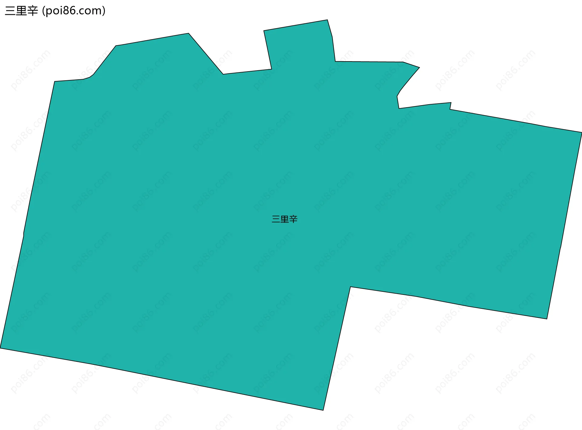 三里辛边界地图