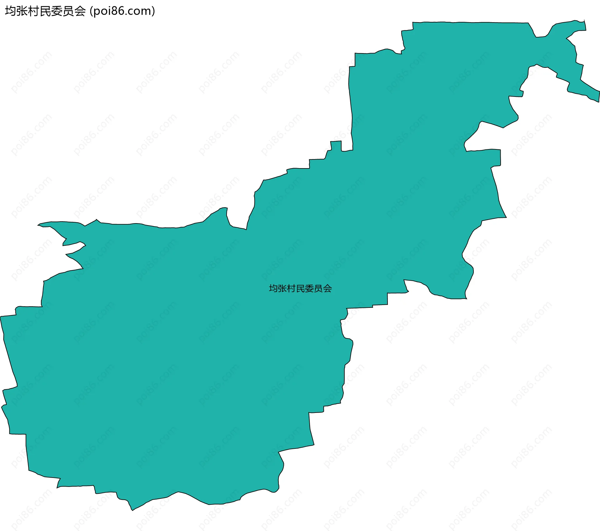 均张村民委员会边界地图