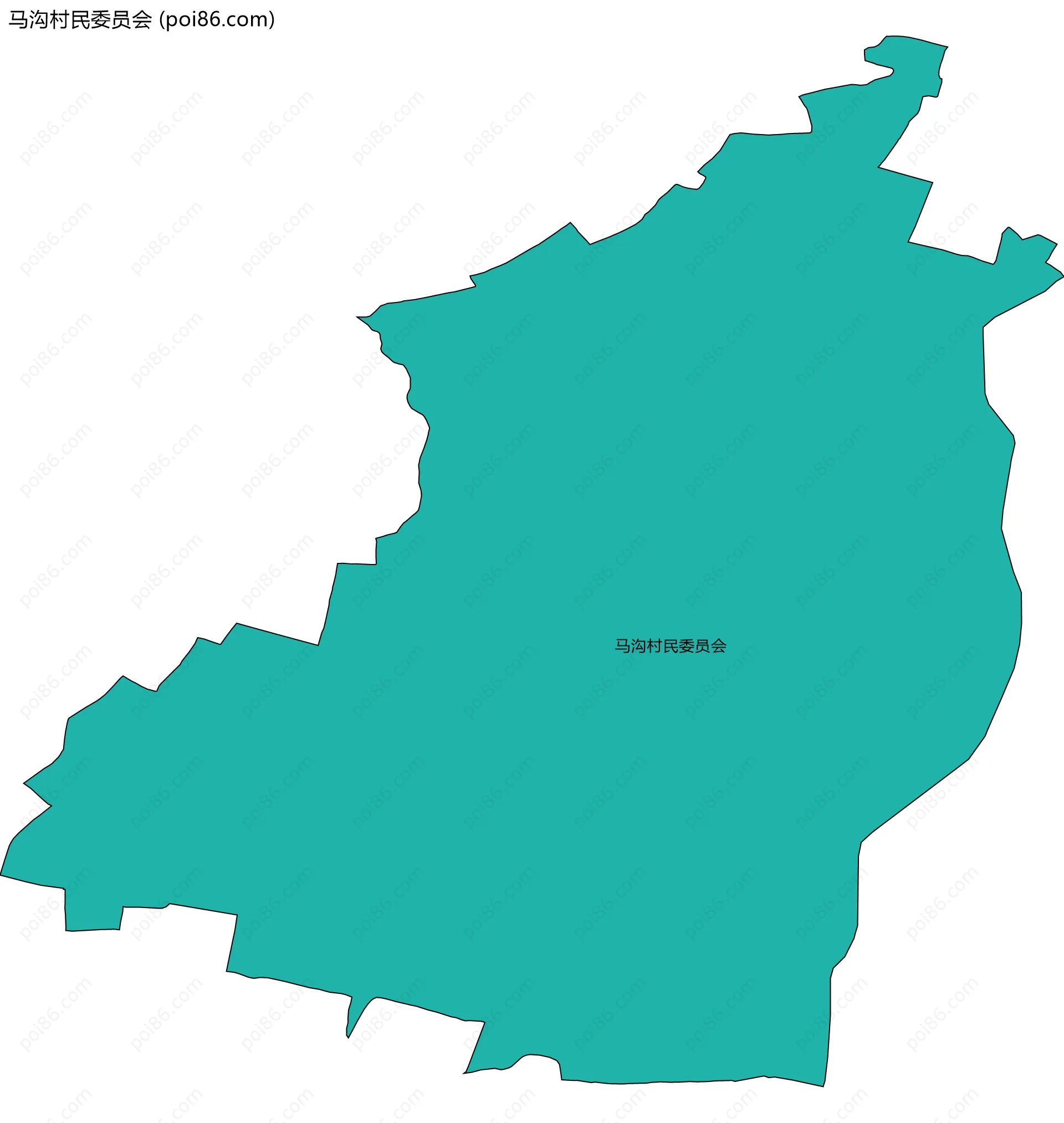 马沟村民委员会边界地图