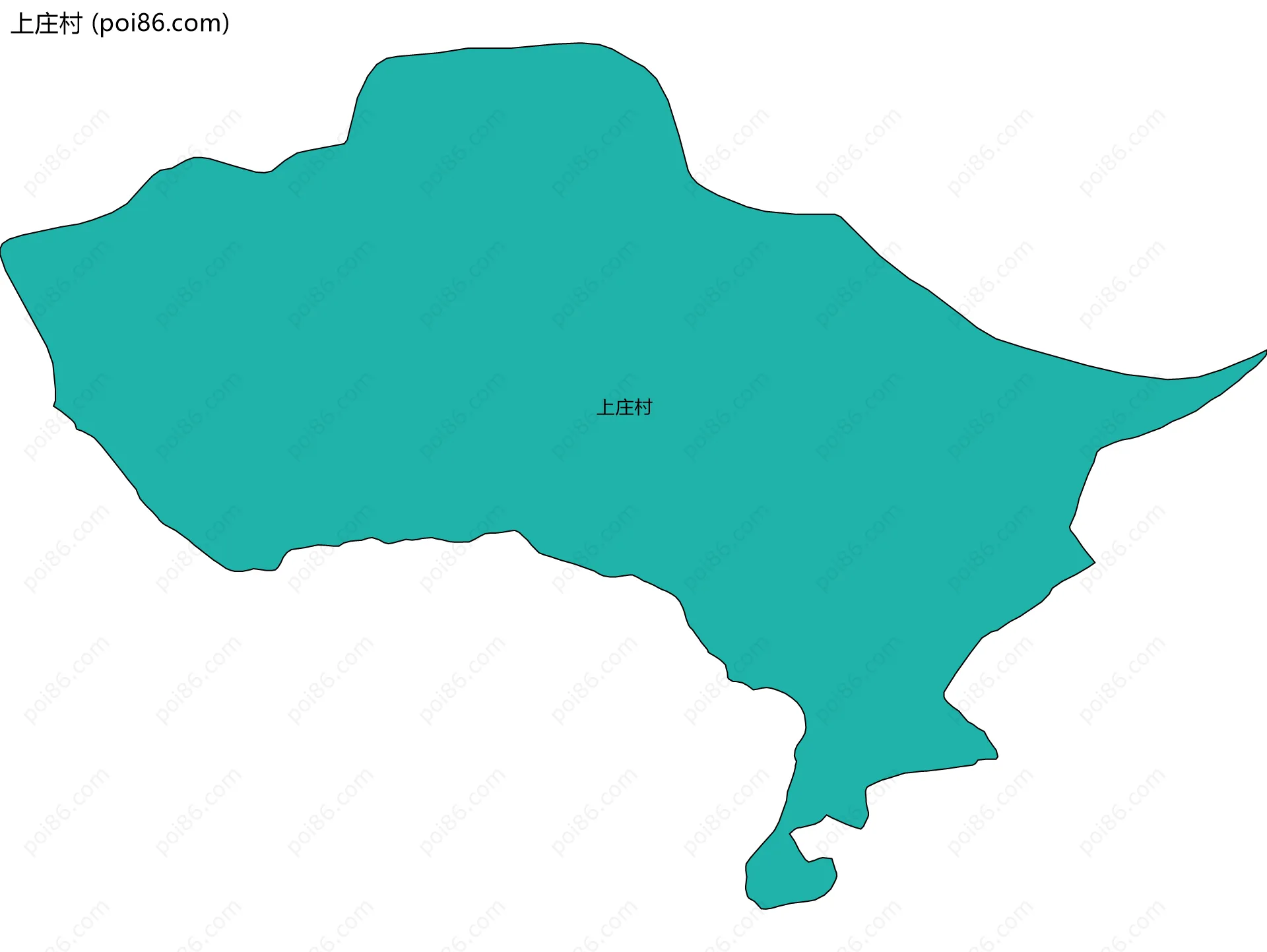 上庄村边界地图