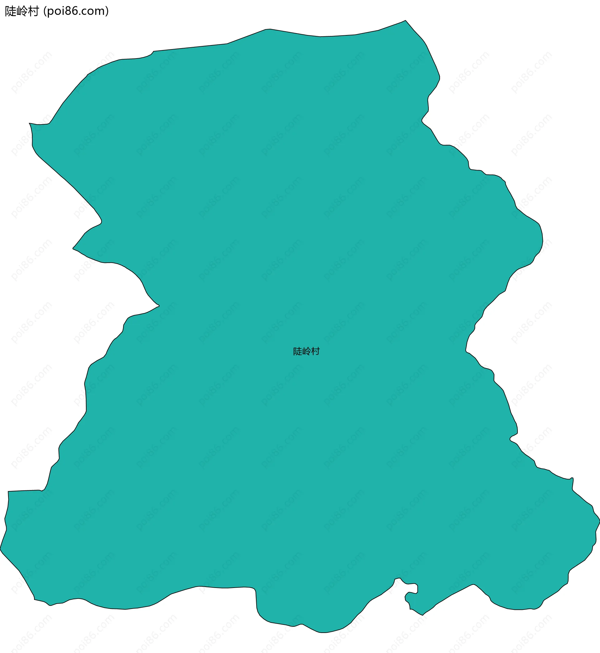 陡岭村边界地图