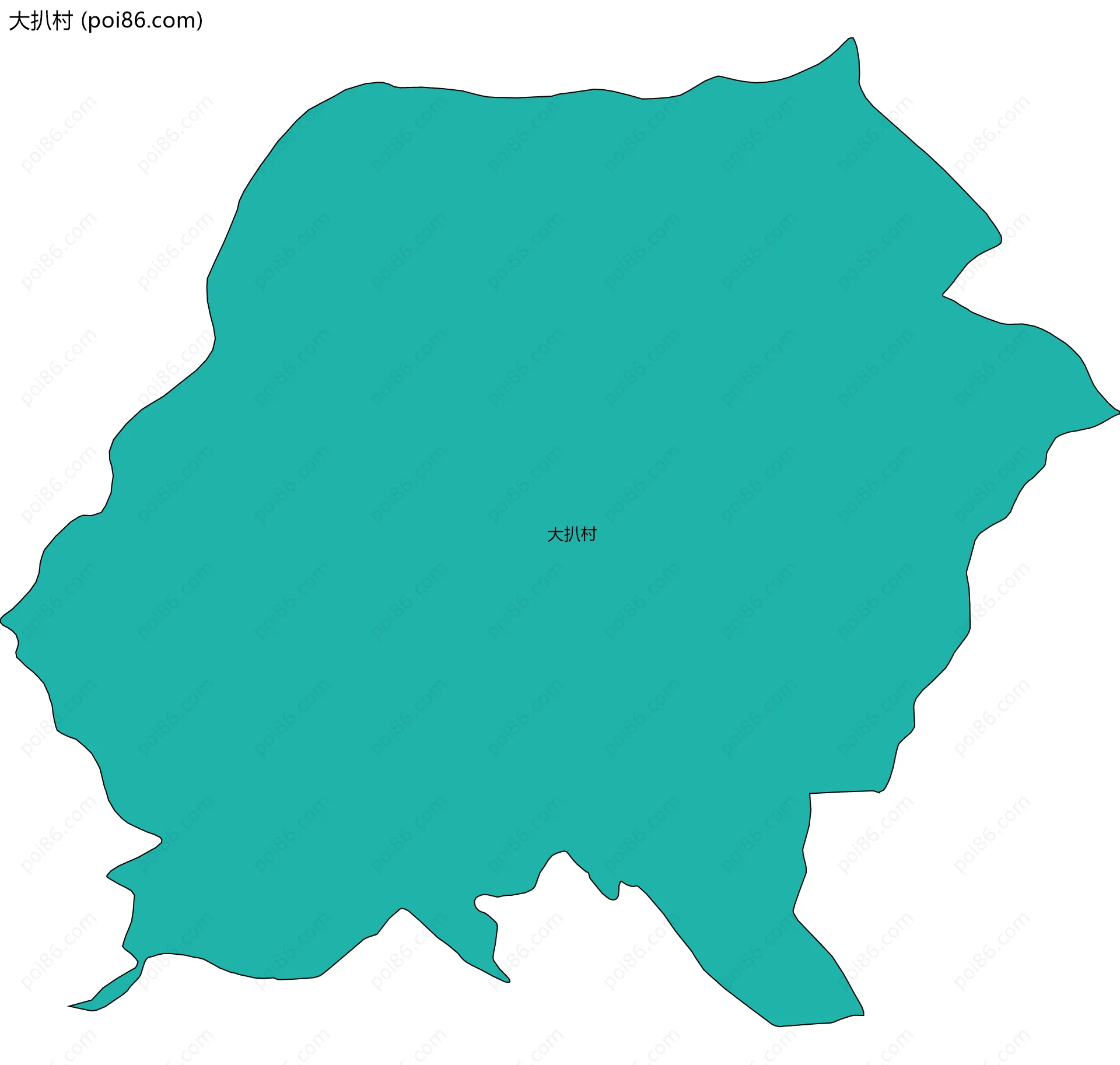 大扒村边界地图
