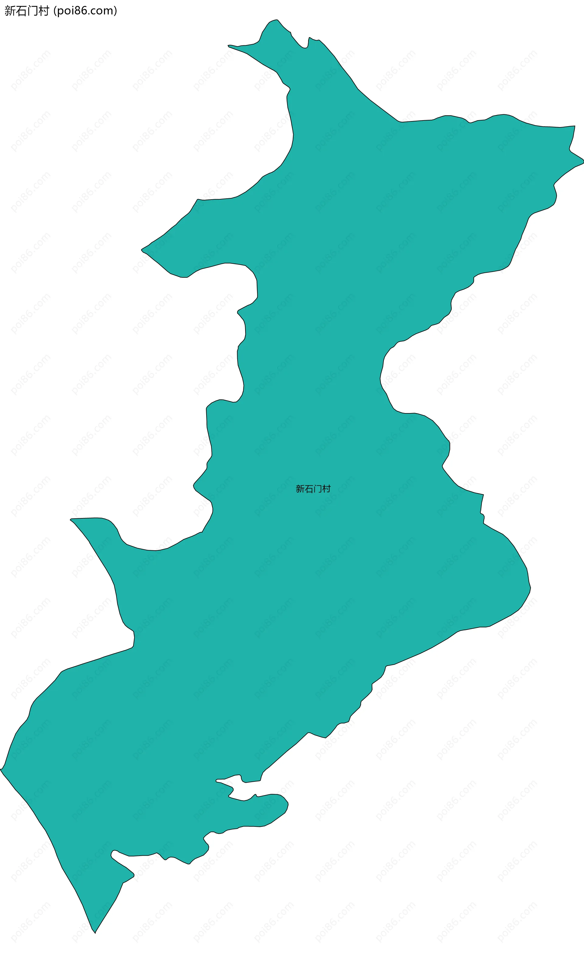 新石门村边界地图