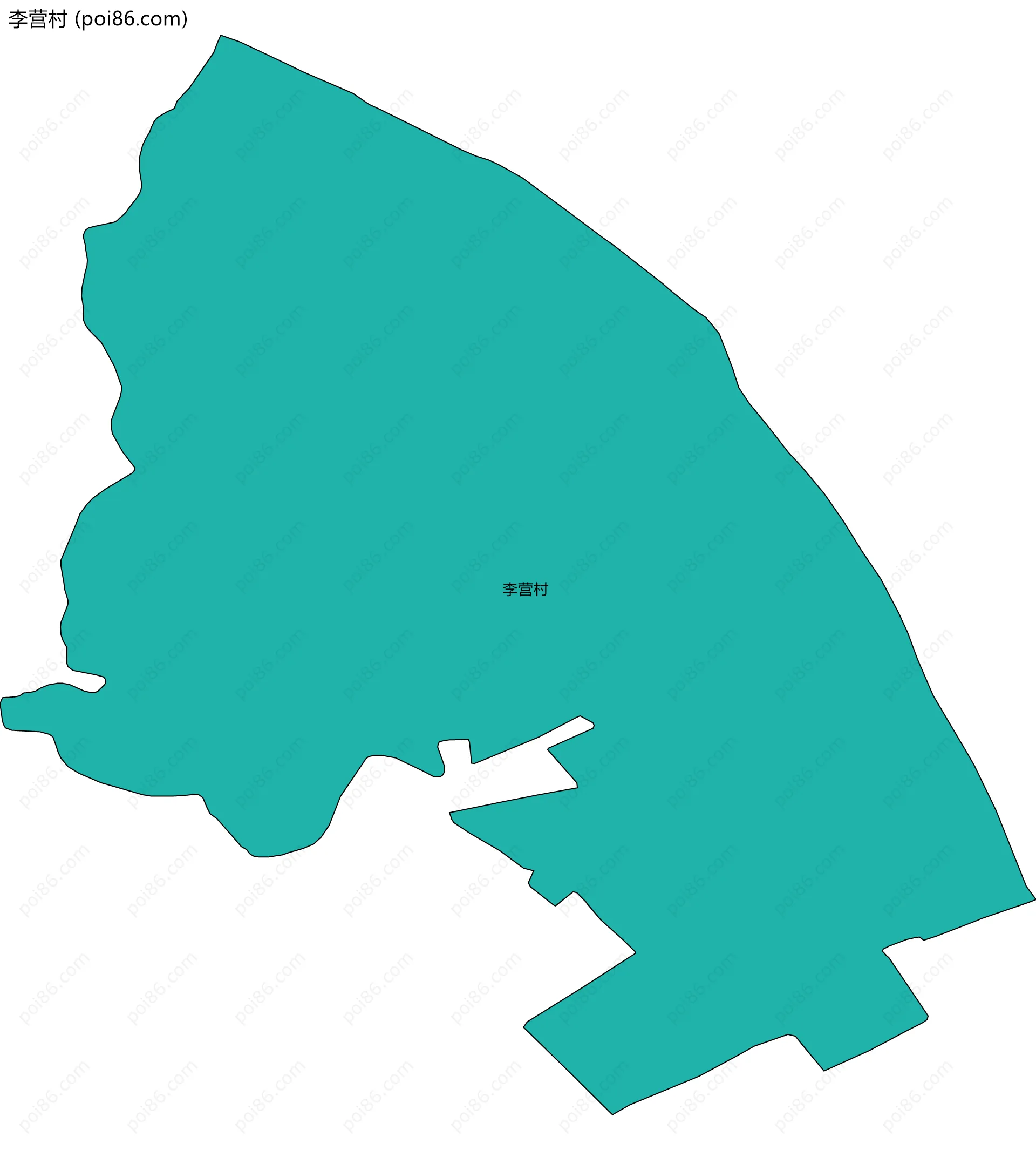 李营村边界地图