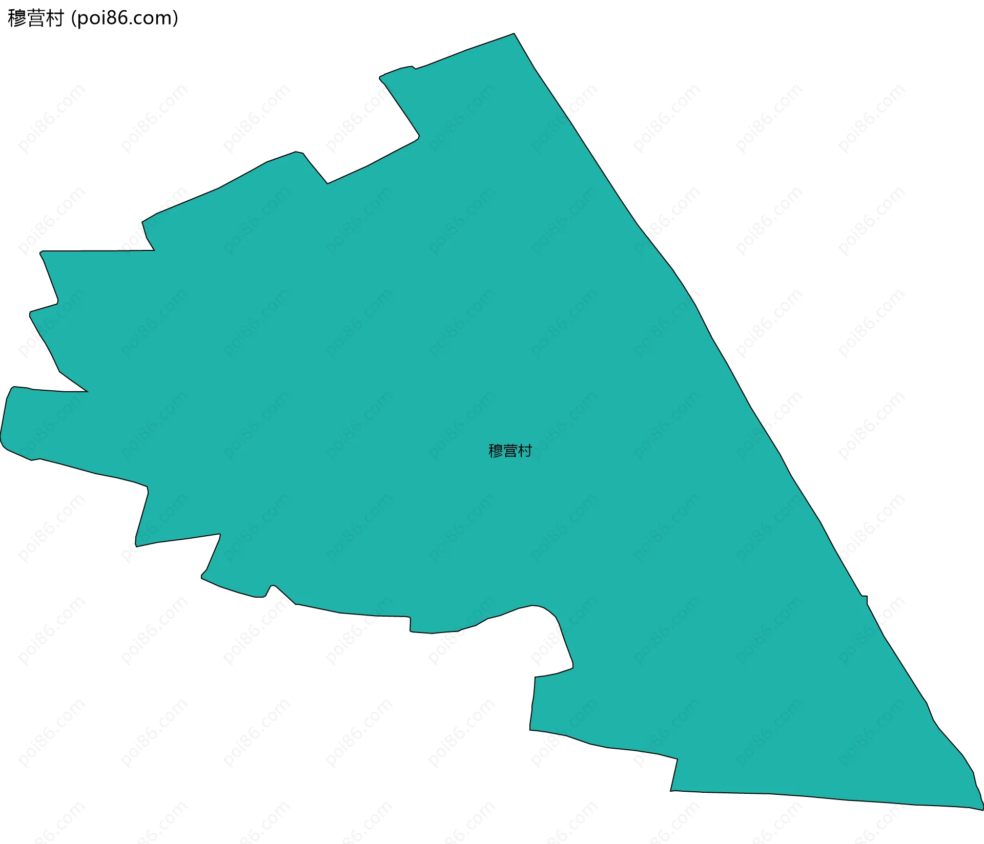 穆营村边界地图