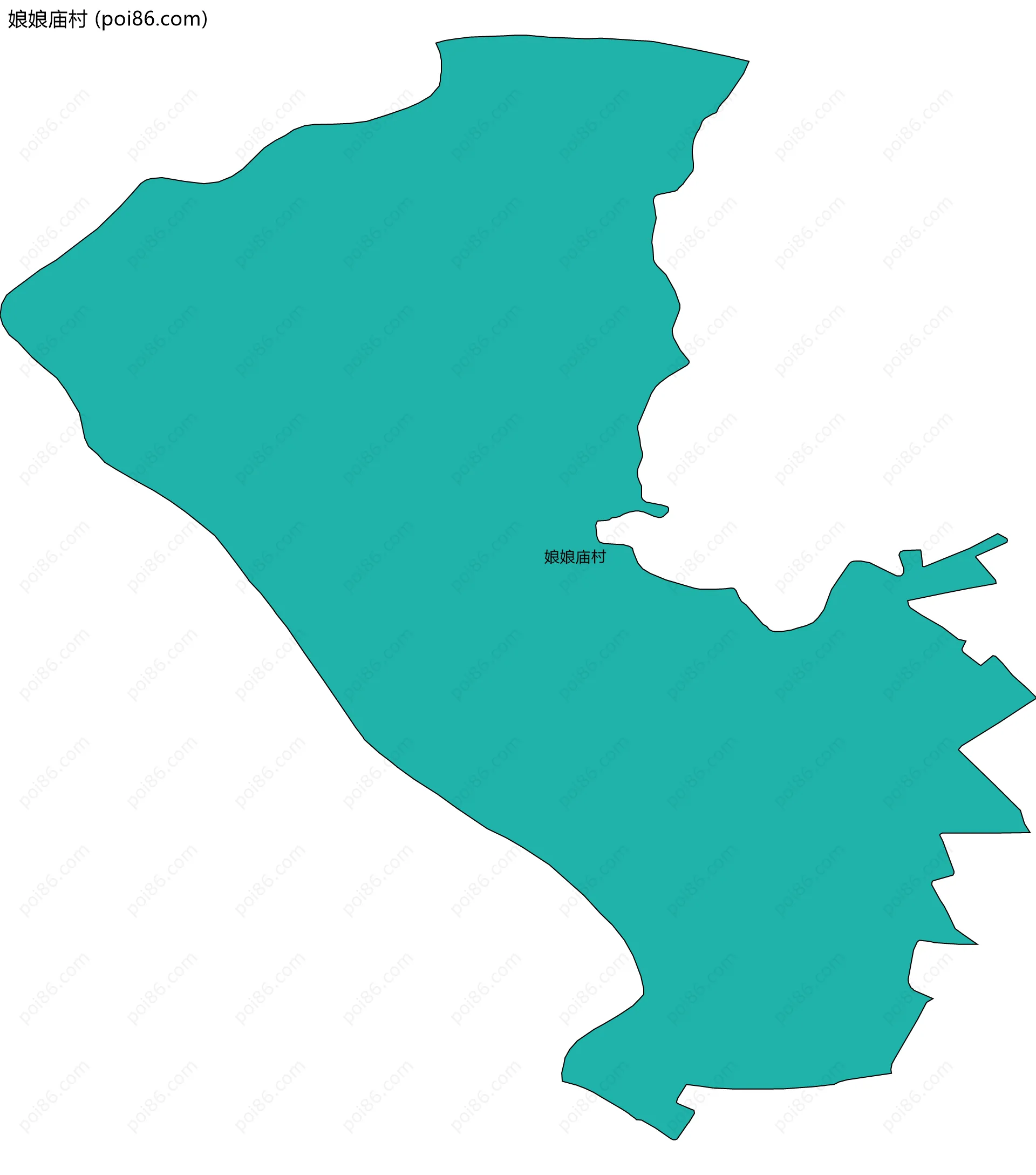 娘娘庙村边界地图