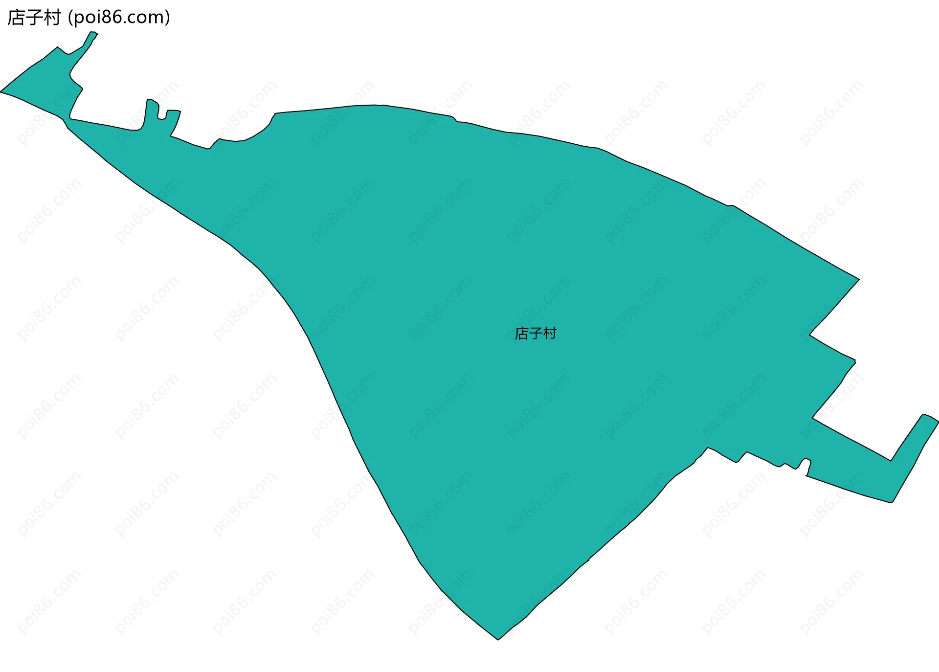 店子村边界地图