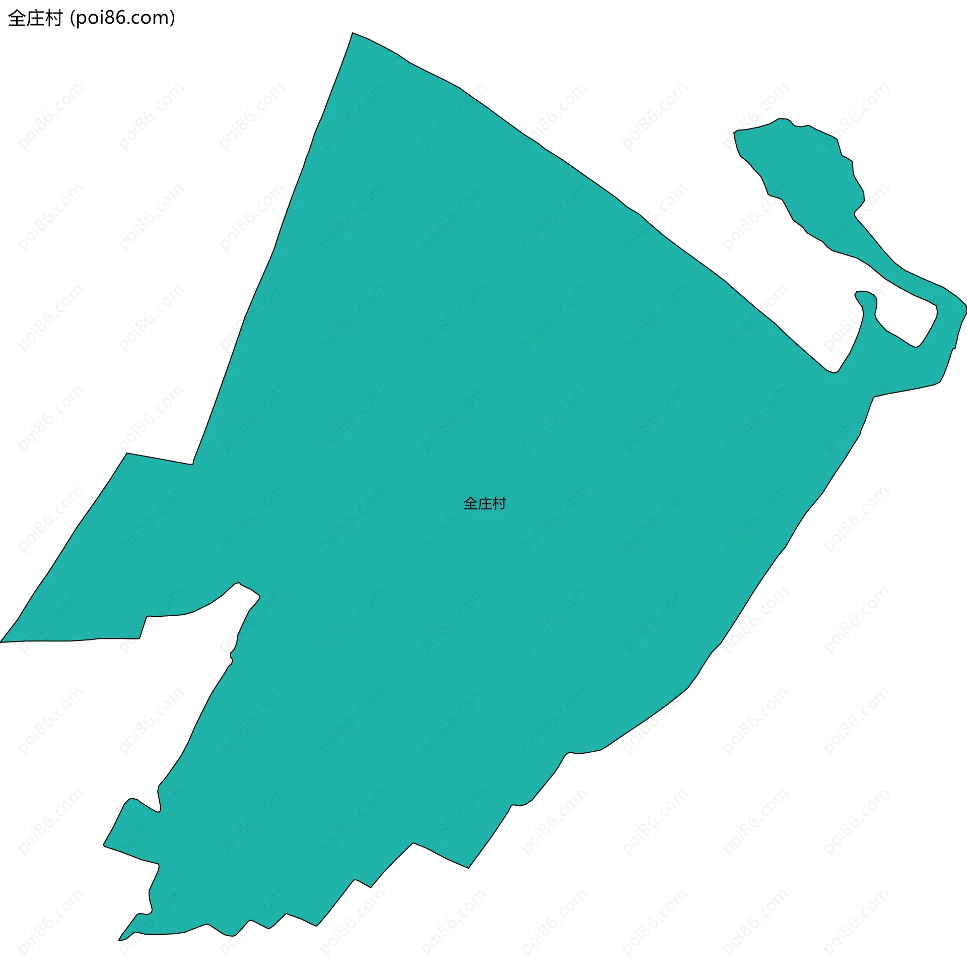 全庄村边界地图