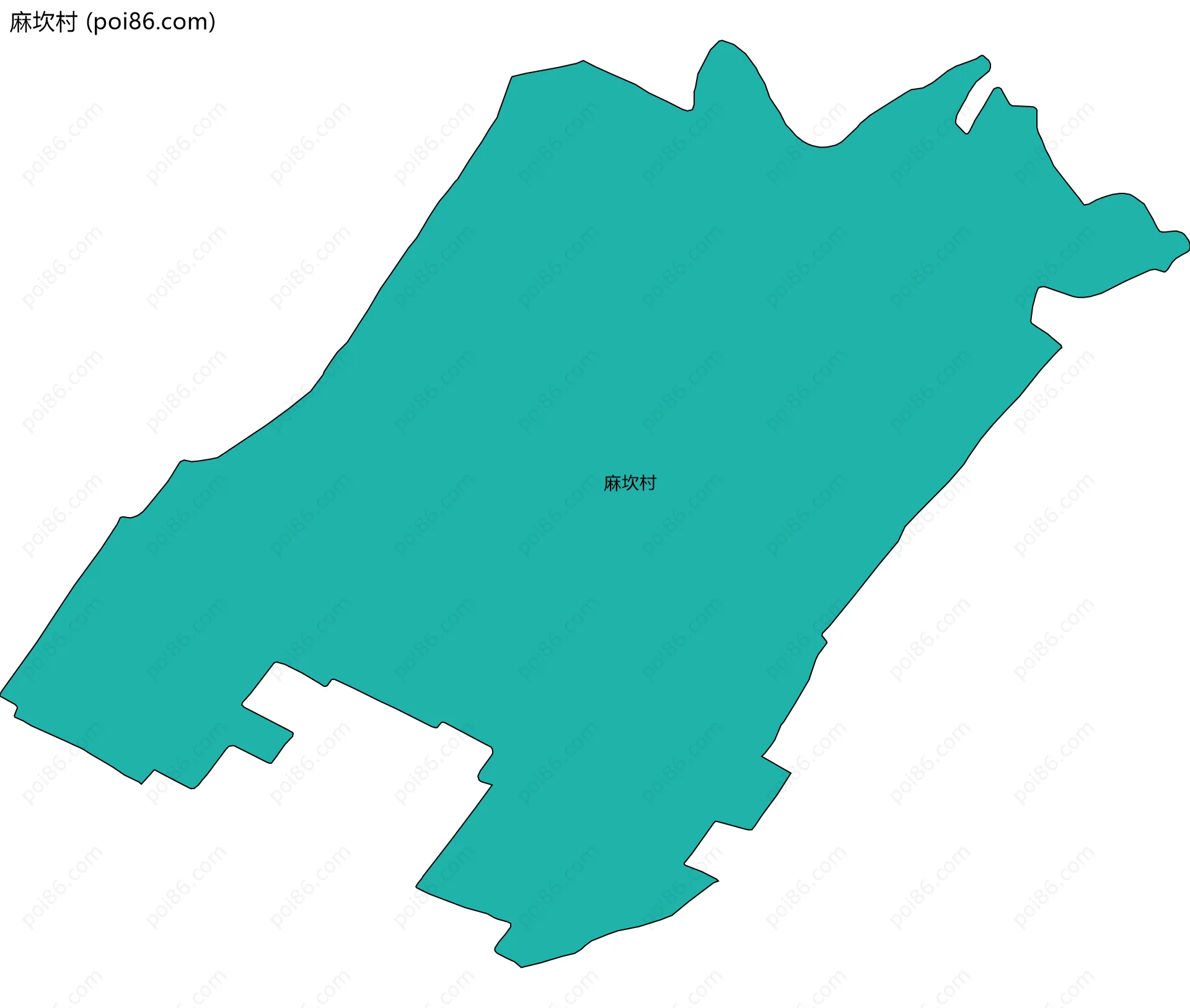 麻坎村边界地图