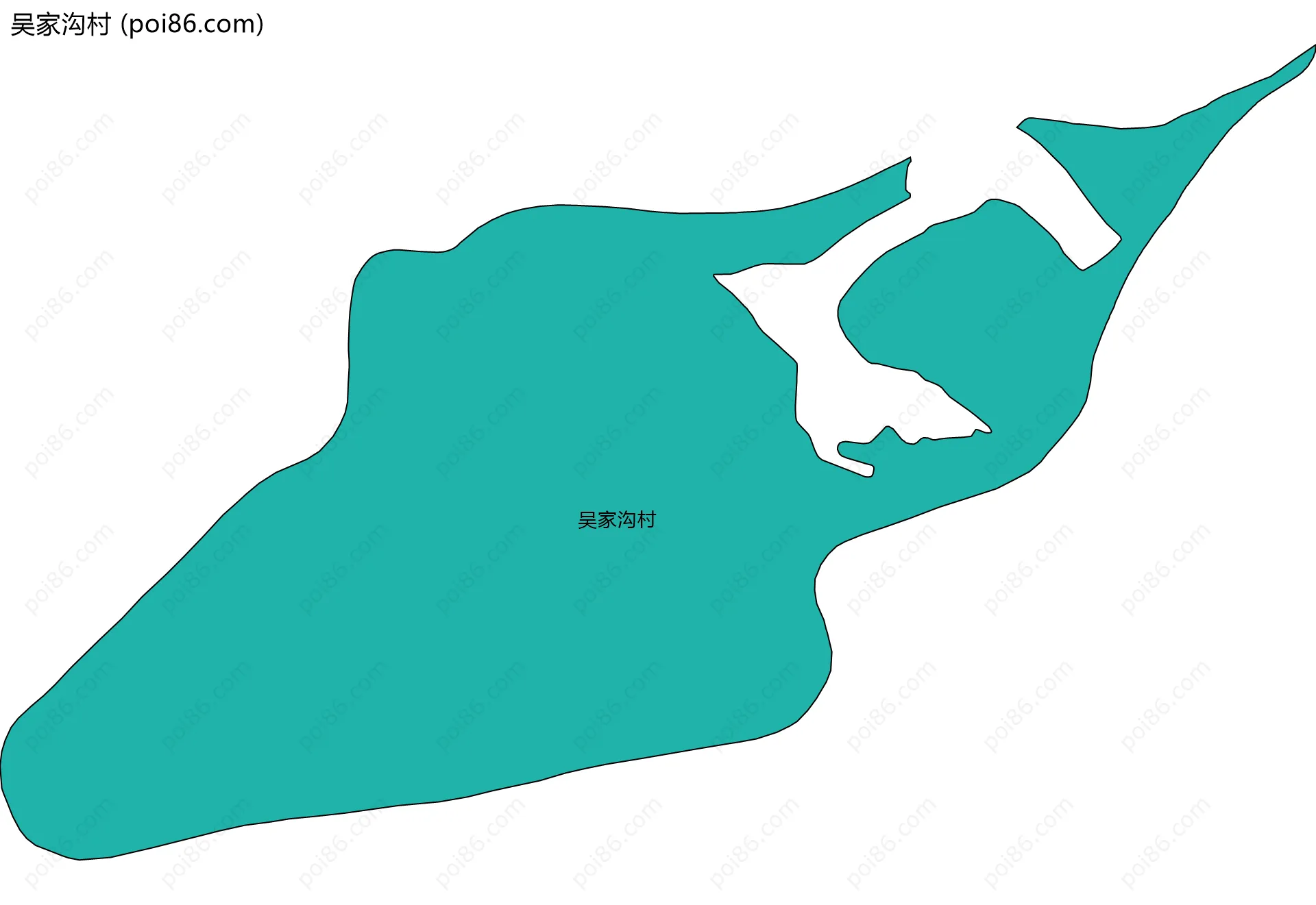 吴家沟村边界地图