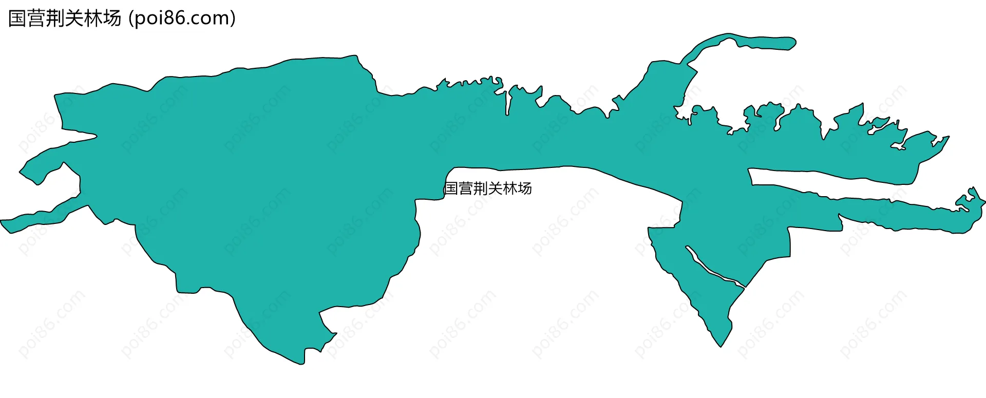 国营荆关林场边界地图