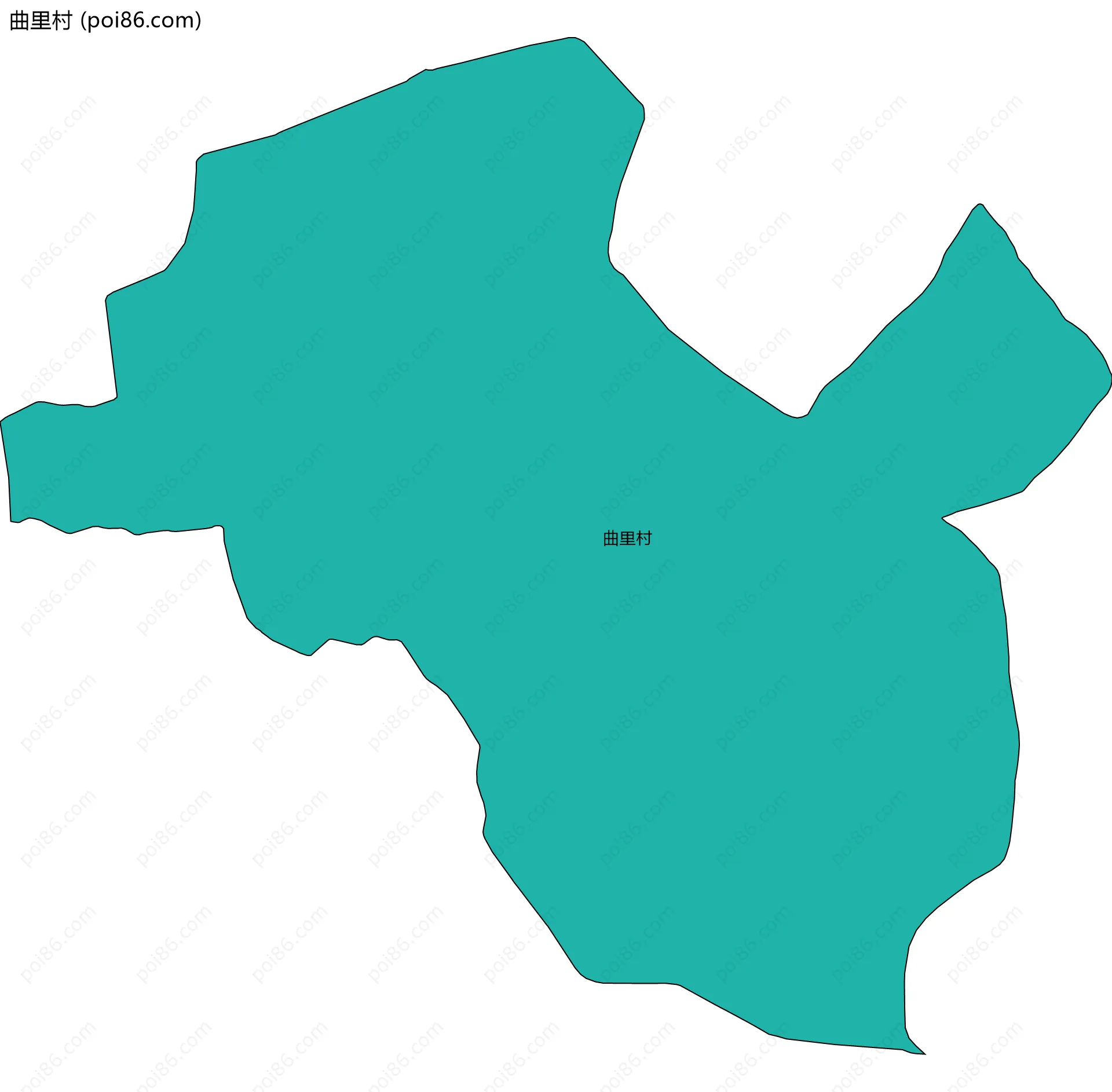曲里村边界地图