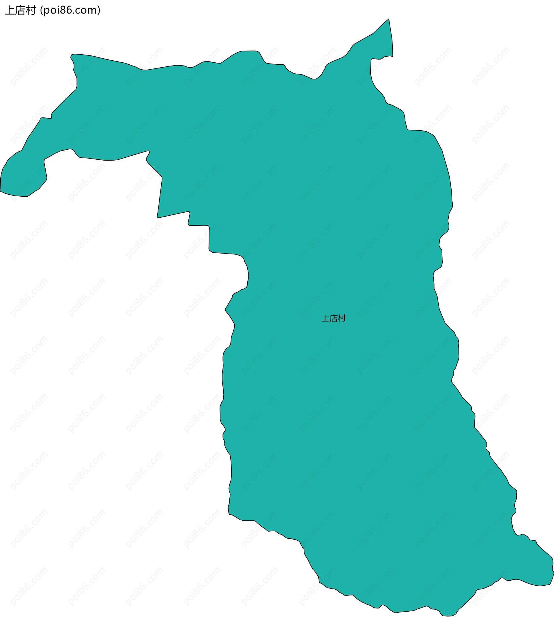 上店村边界地图