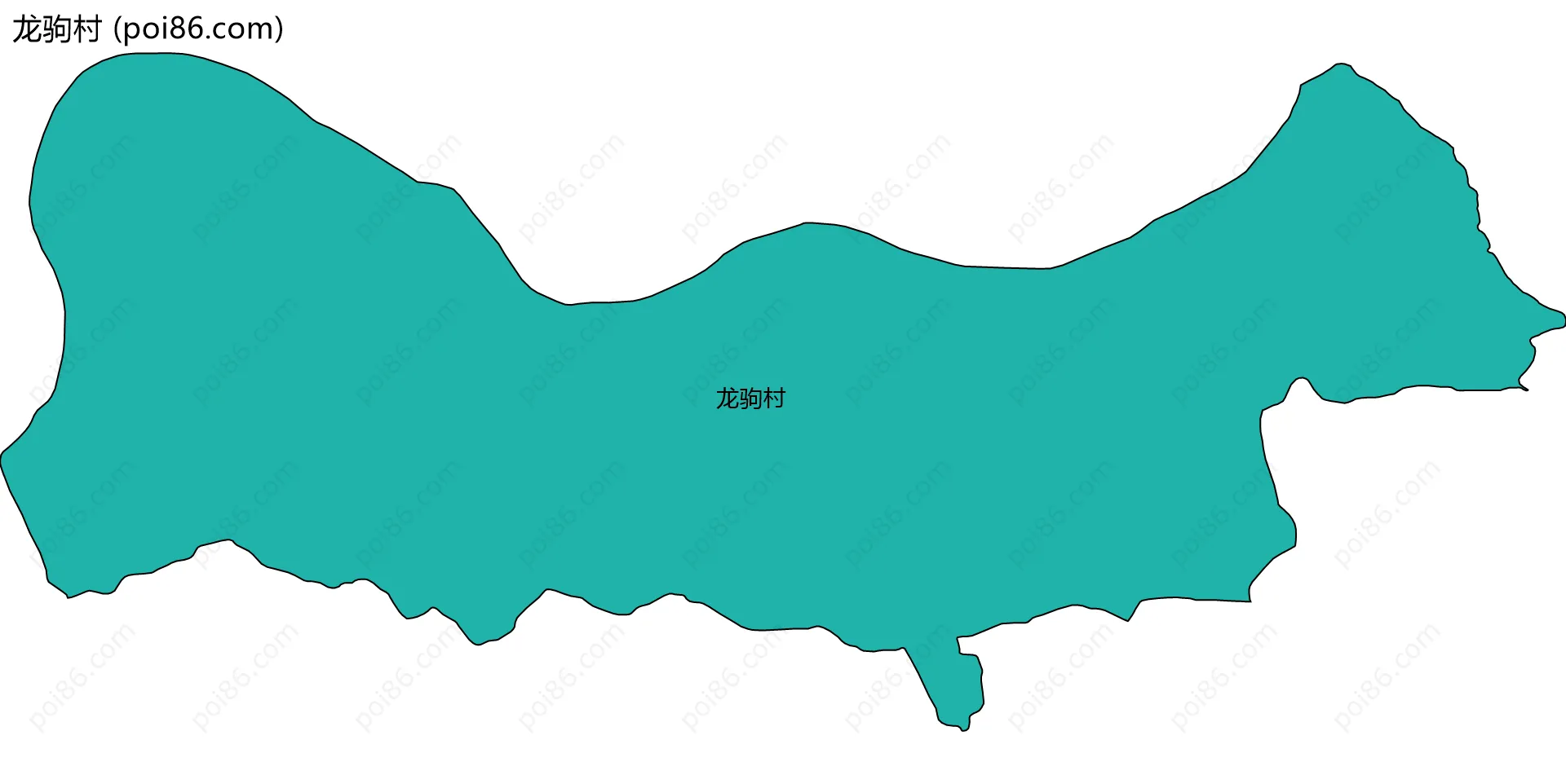 龙驹村边界地图