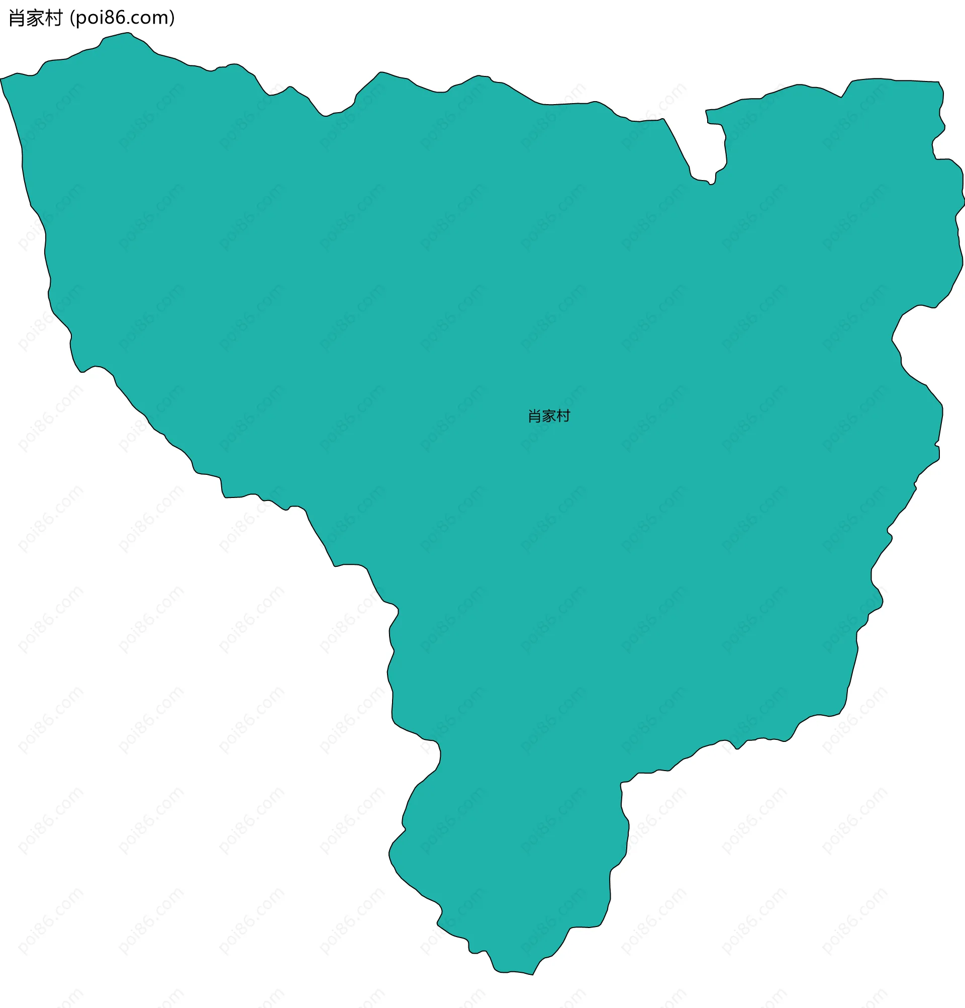 肖家村边界地图