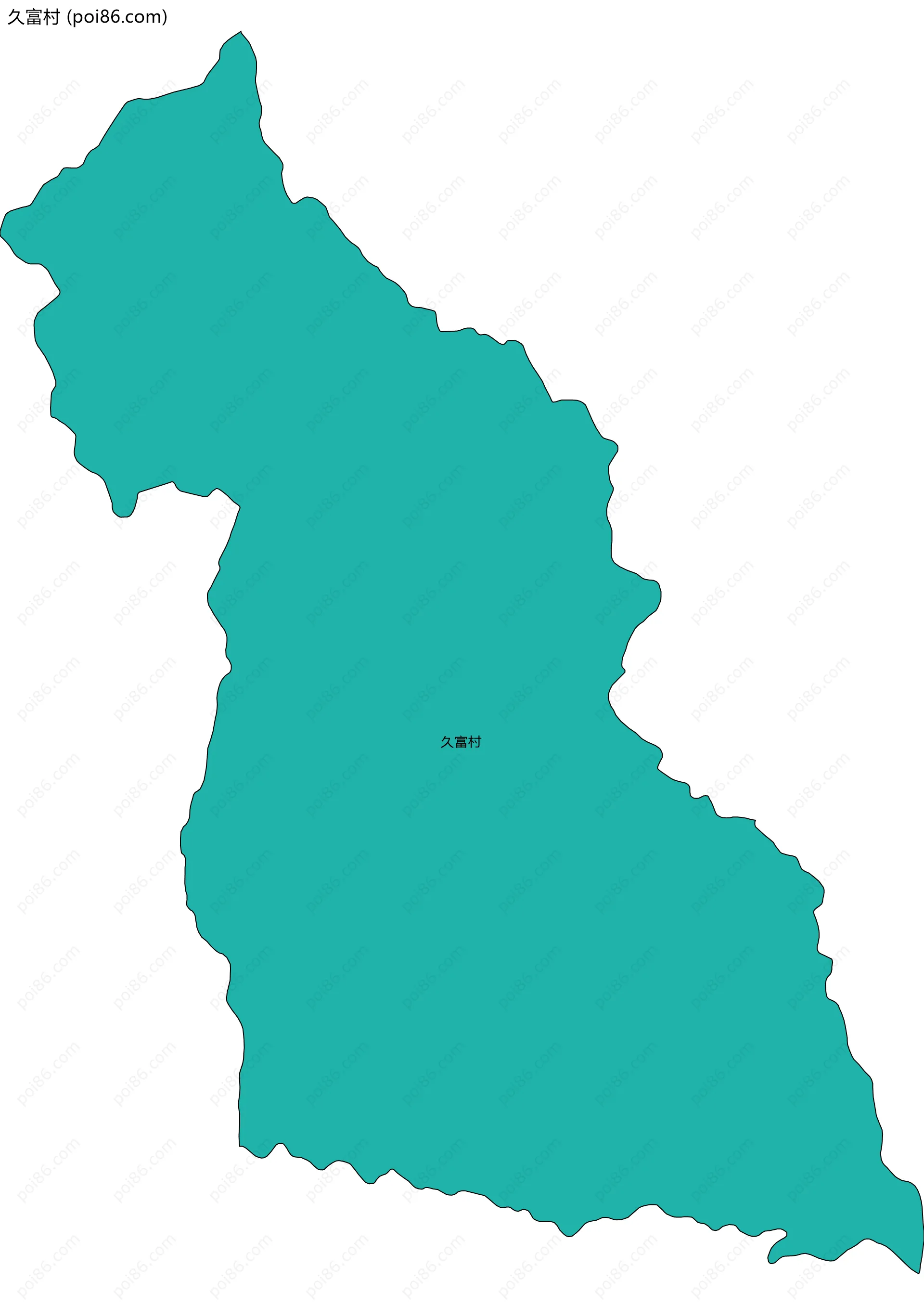 久富村边界地图