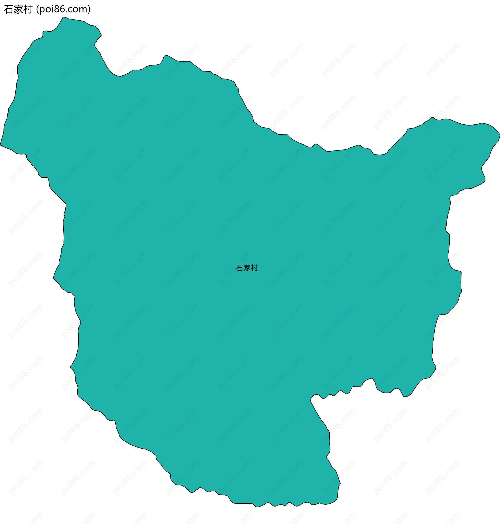 石家村边界地图