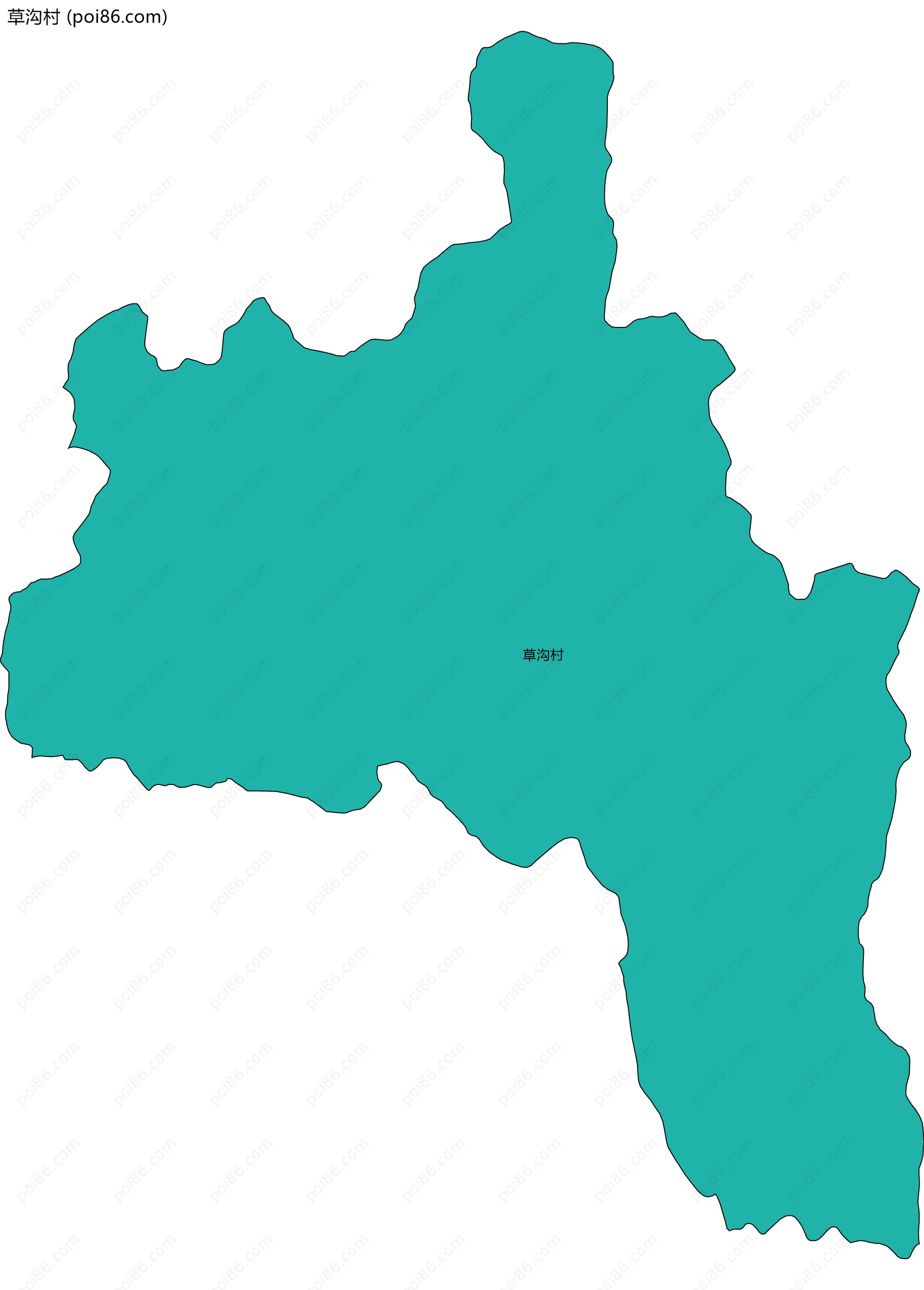 草沟村边界地图