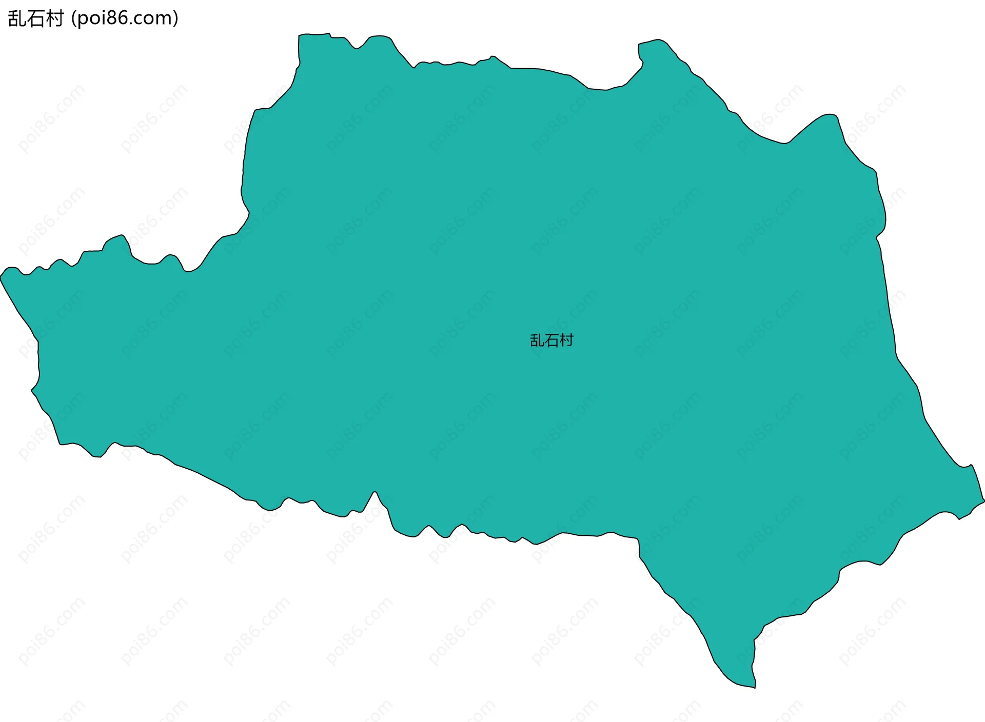 乱石村边界地图