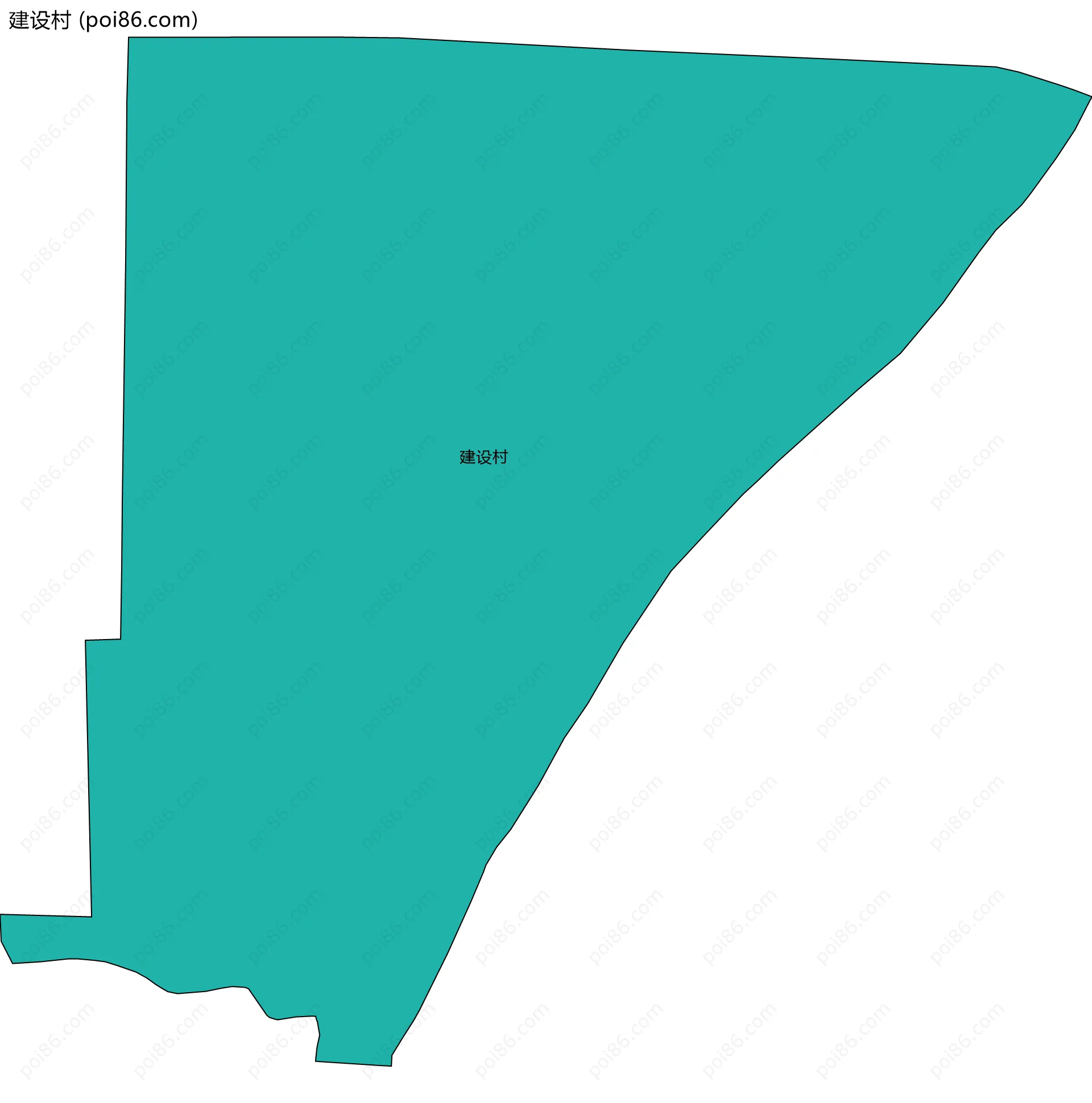 建设村边界地图