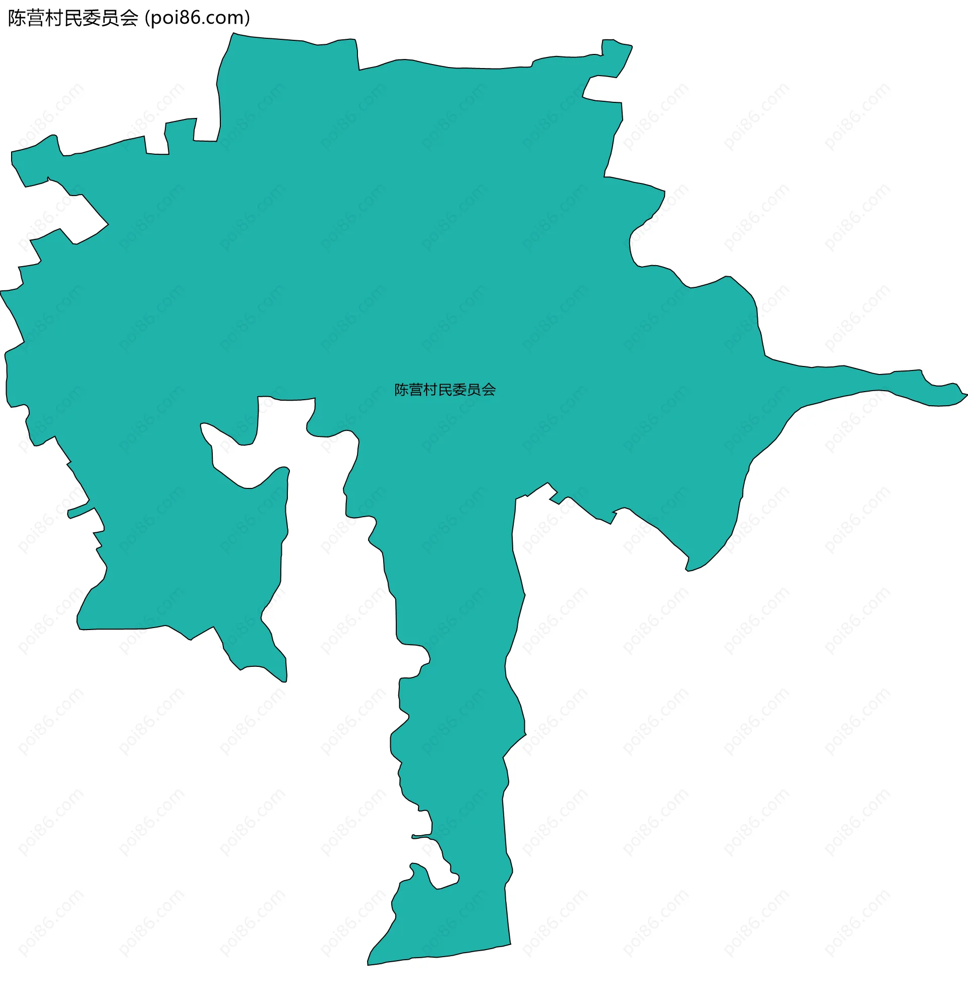 陈营村民委员会边界地图