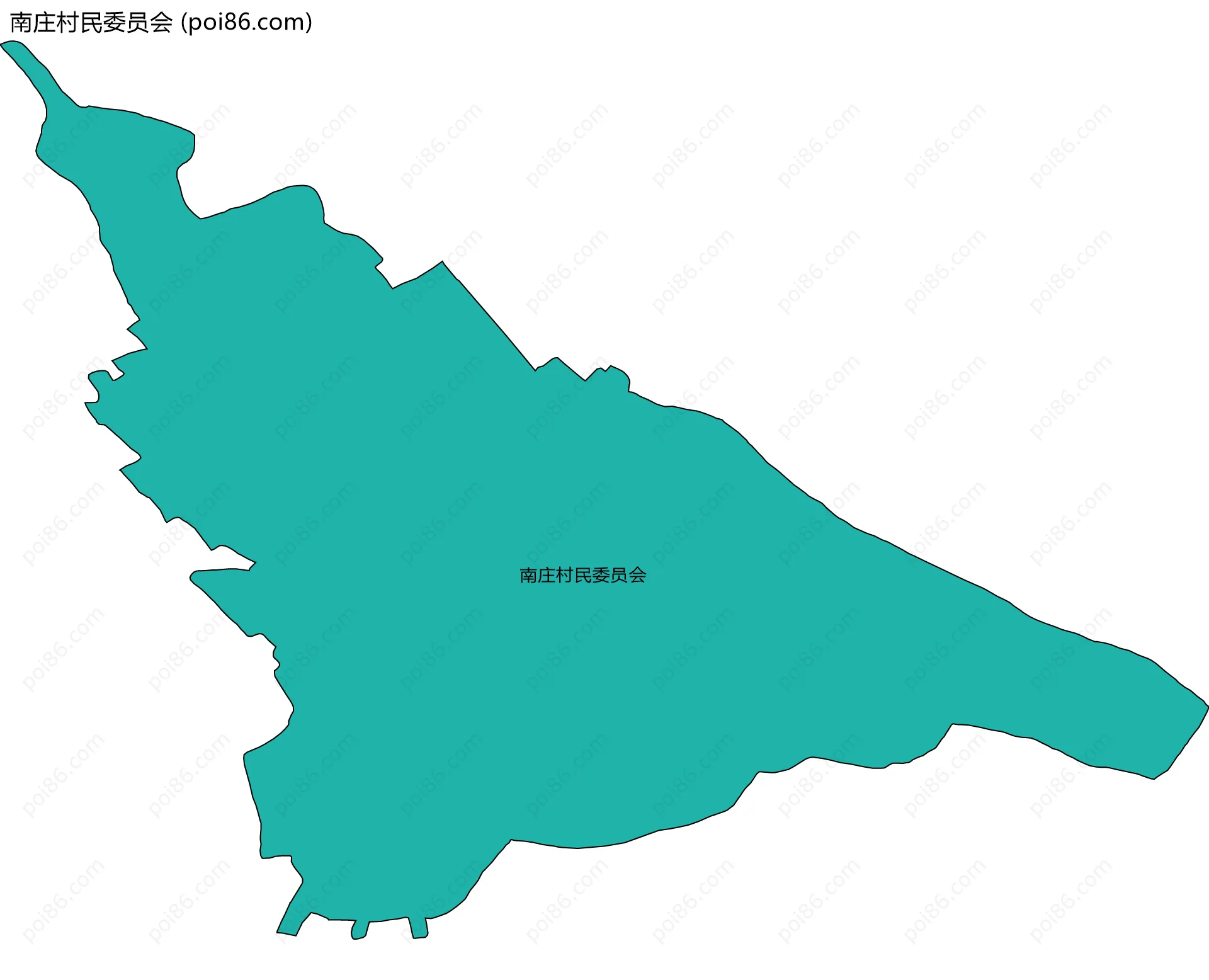 南庄村民委员会边界地图