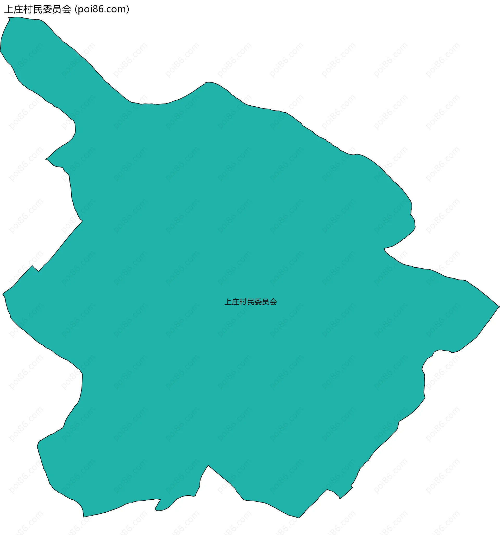 上庄村民委员会边界地图