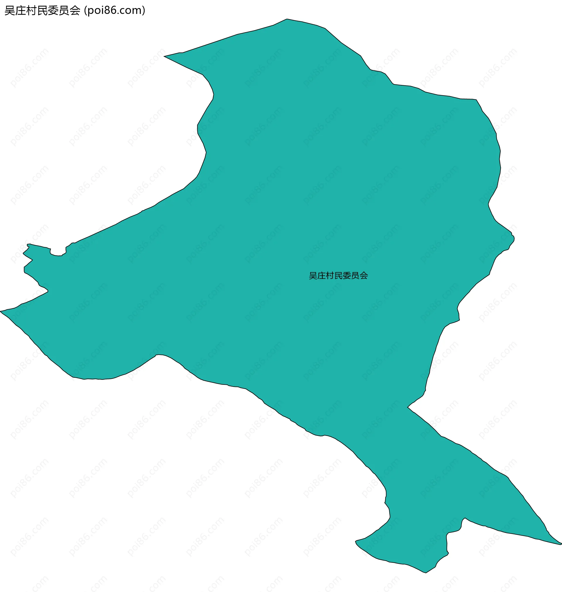 吴庄村民委员会边界地图