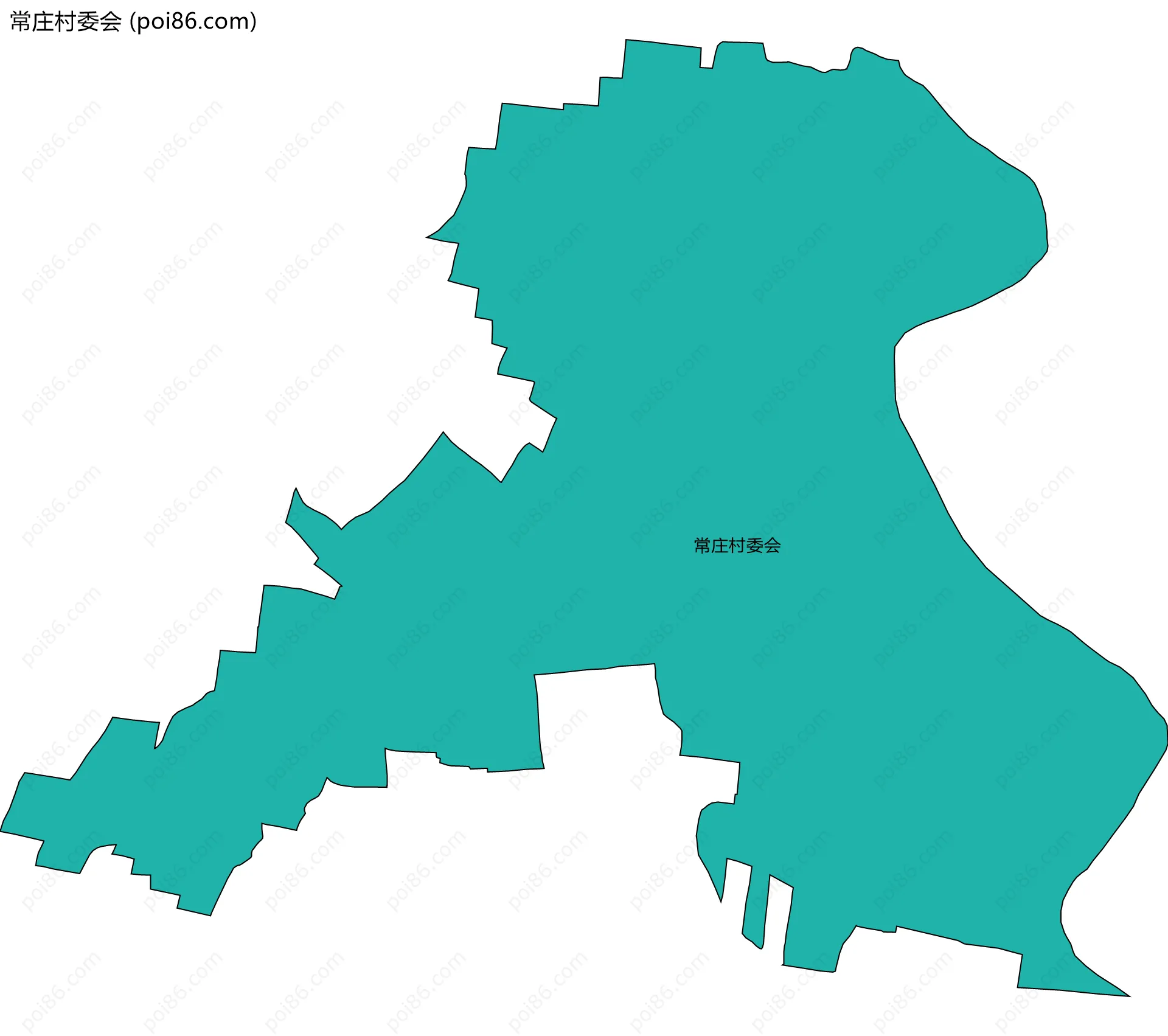 常庄村委会边界地图