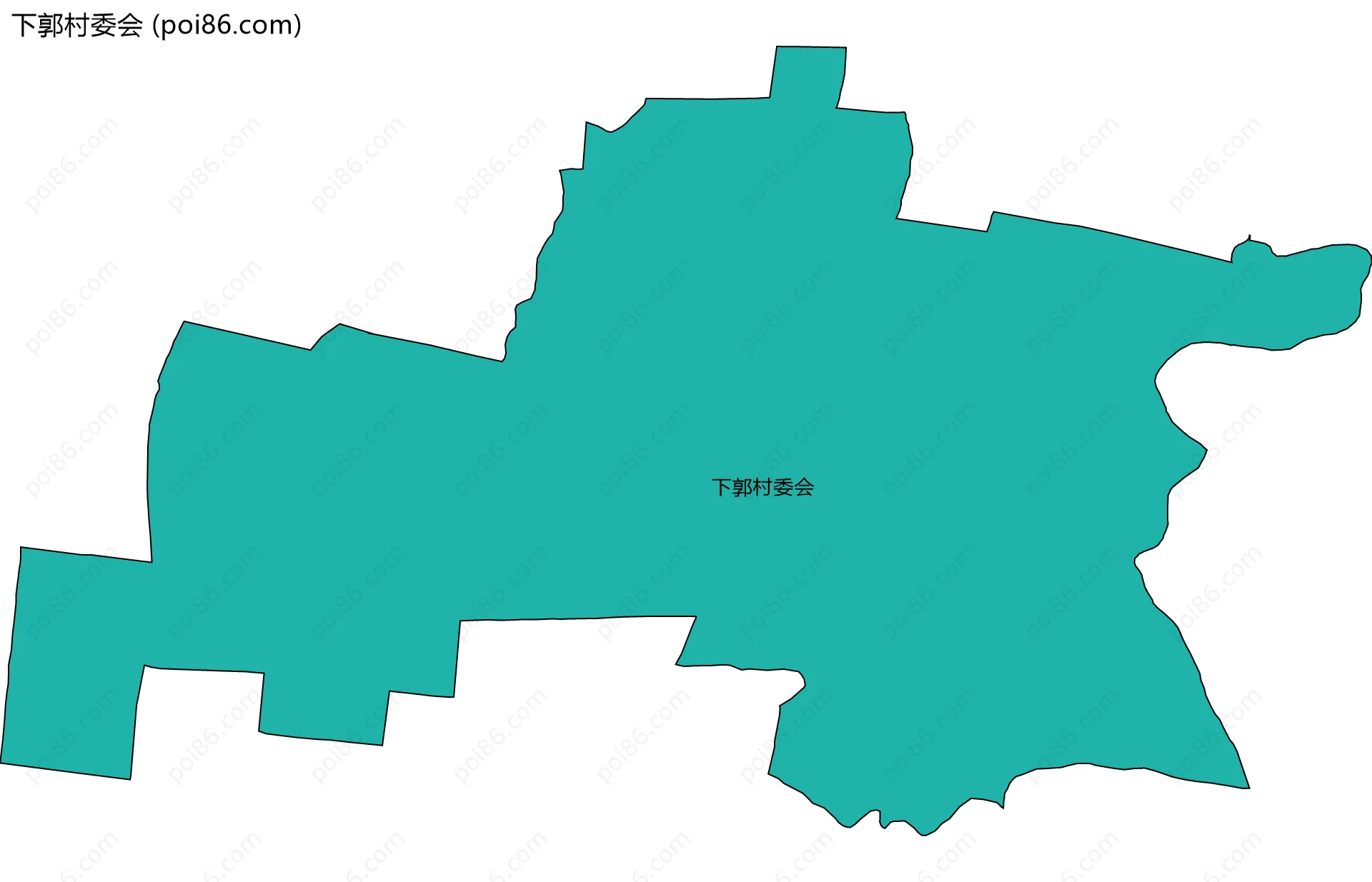 下郭村委会边界地图