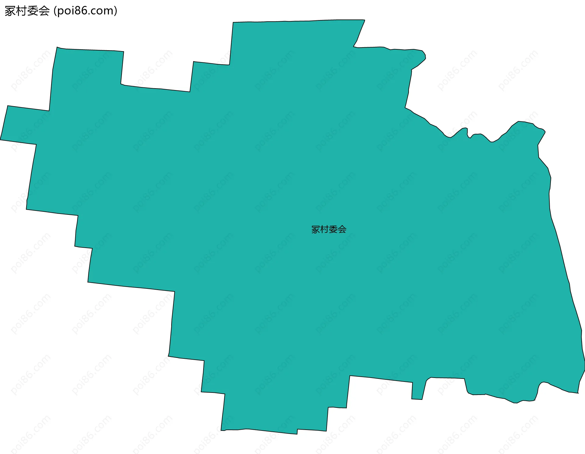 冢村委会边界地图