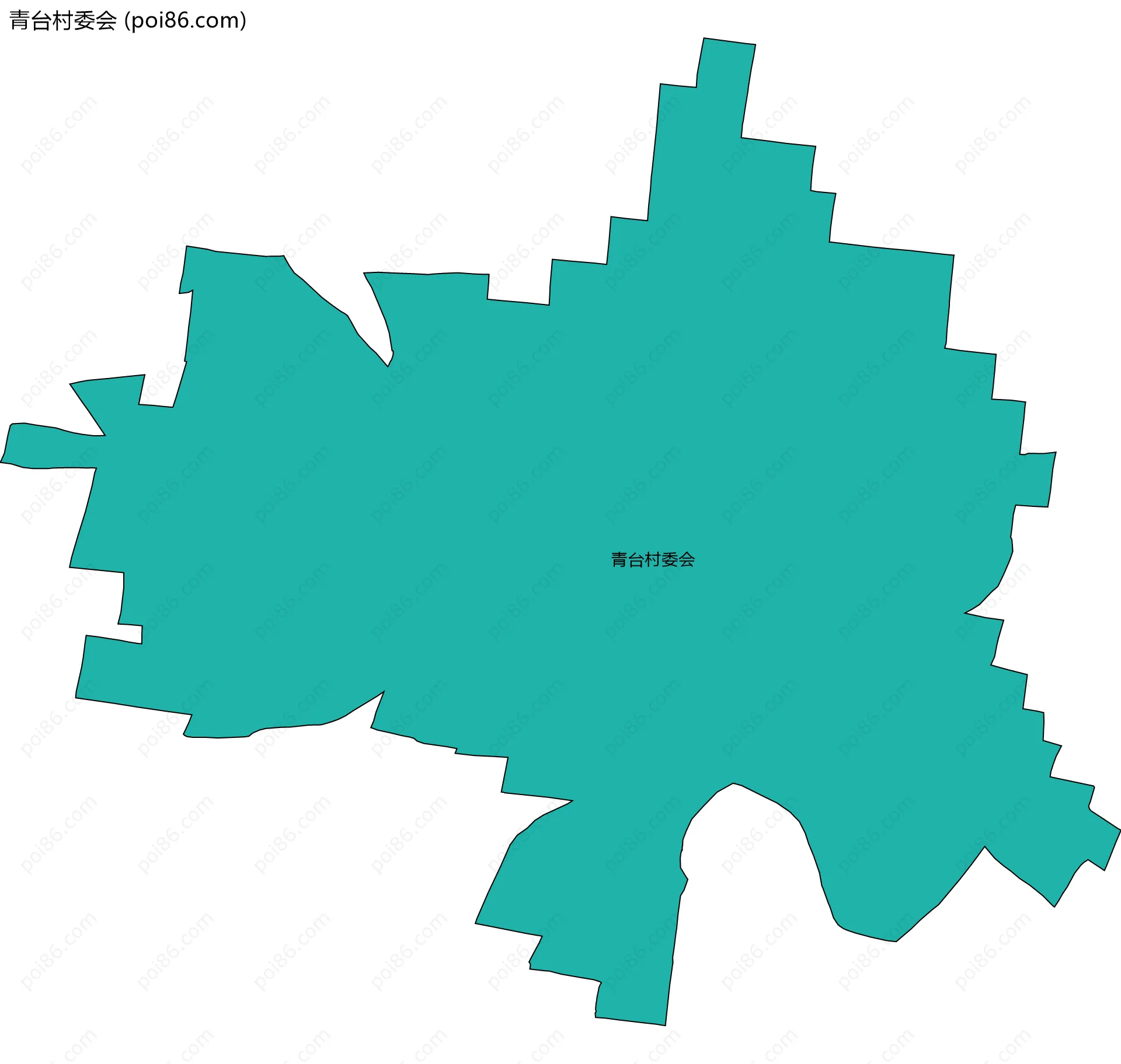 青台村委会边界地图