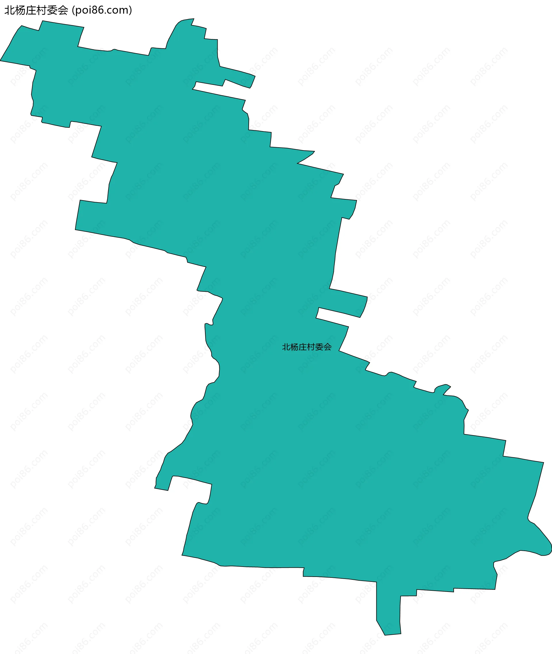 北杨庄村委会边界地图