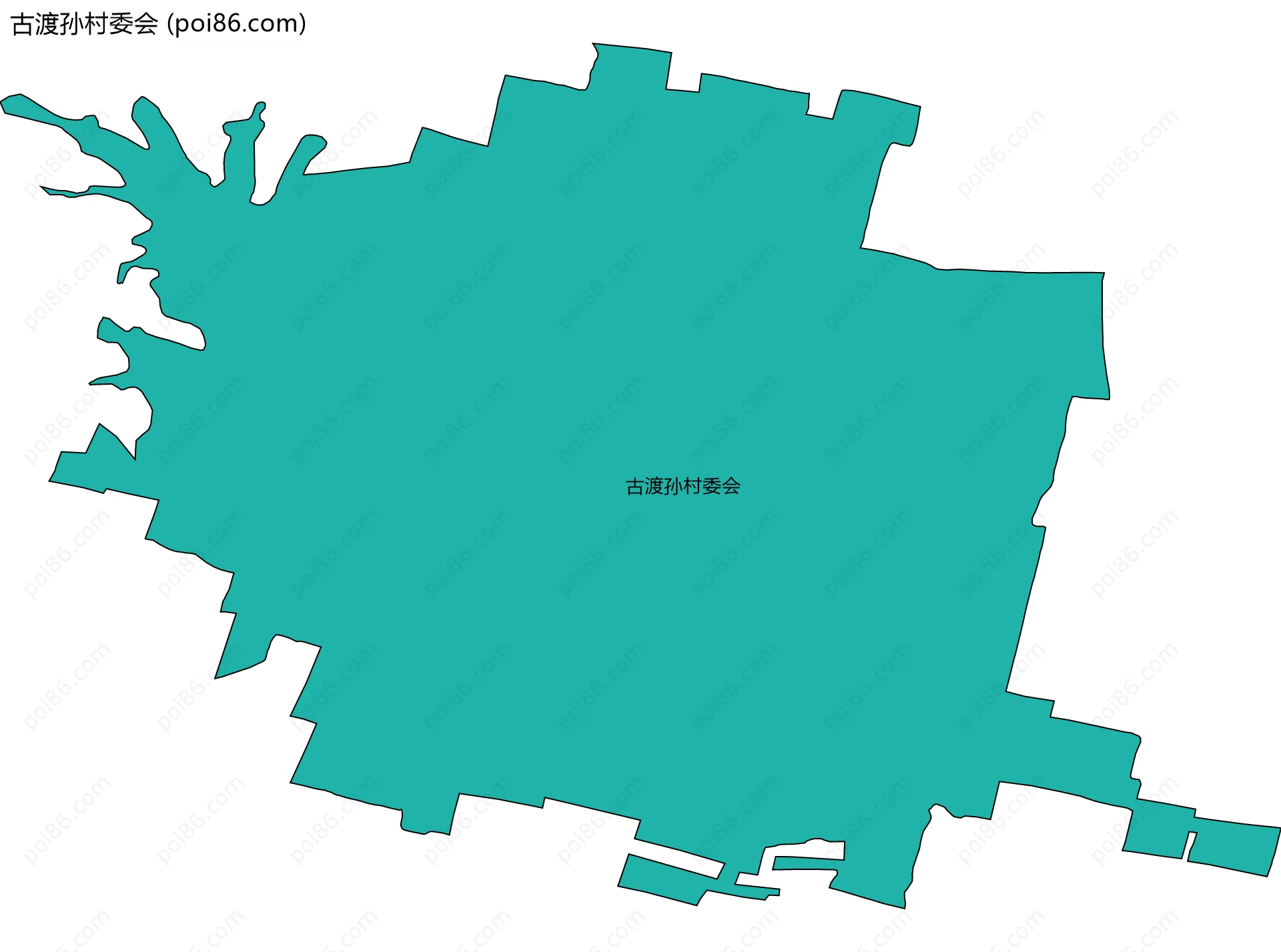 古渡孙村委会边界地图