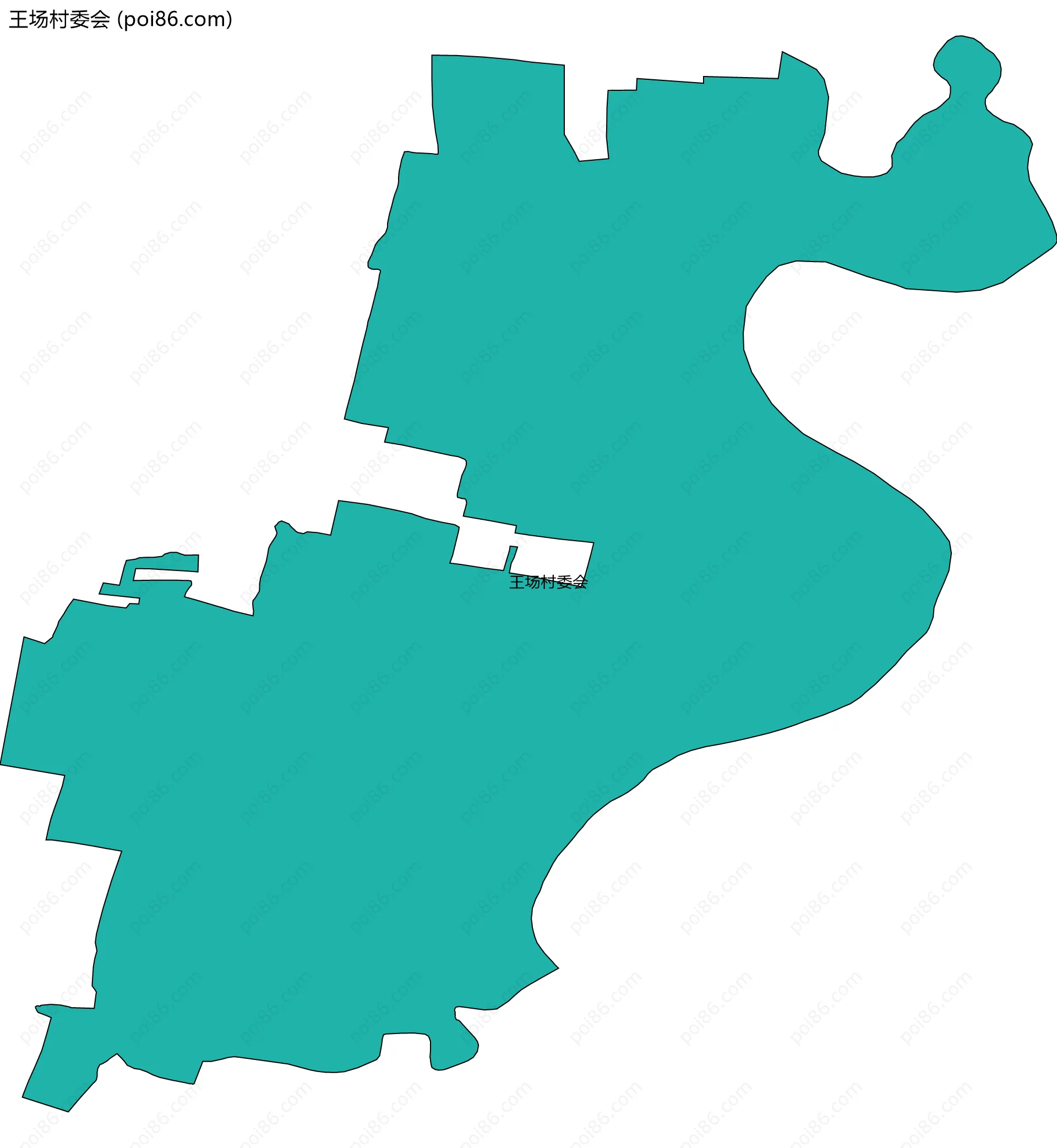 王场村委会边界地图