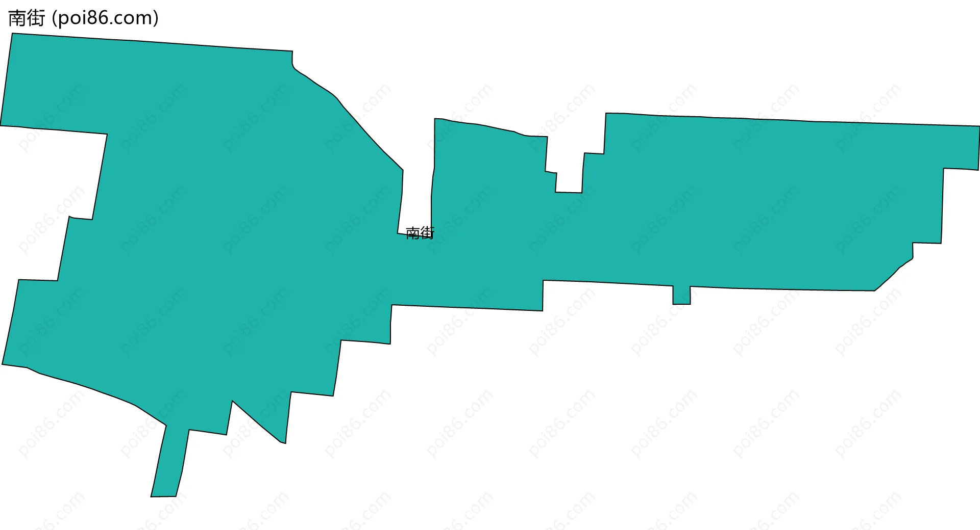 南街边界地图