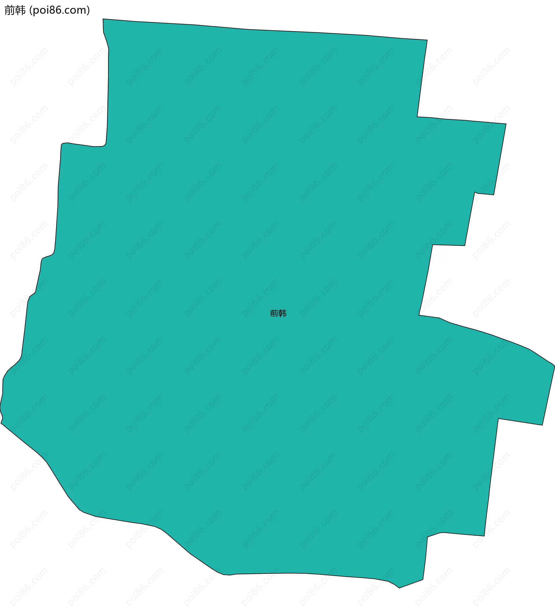 前韩边界地图