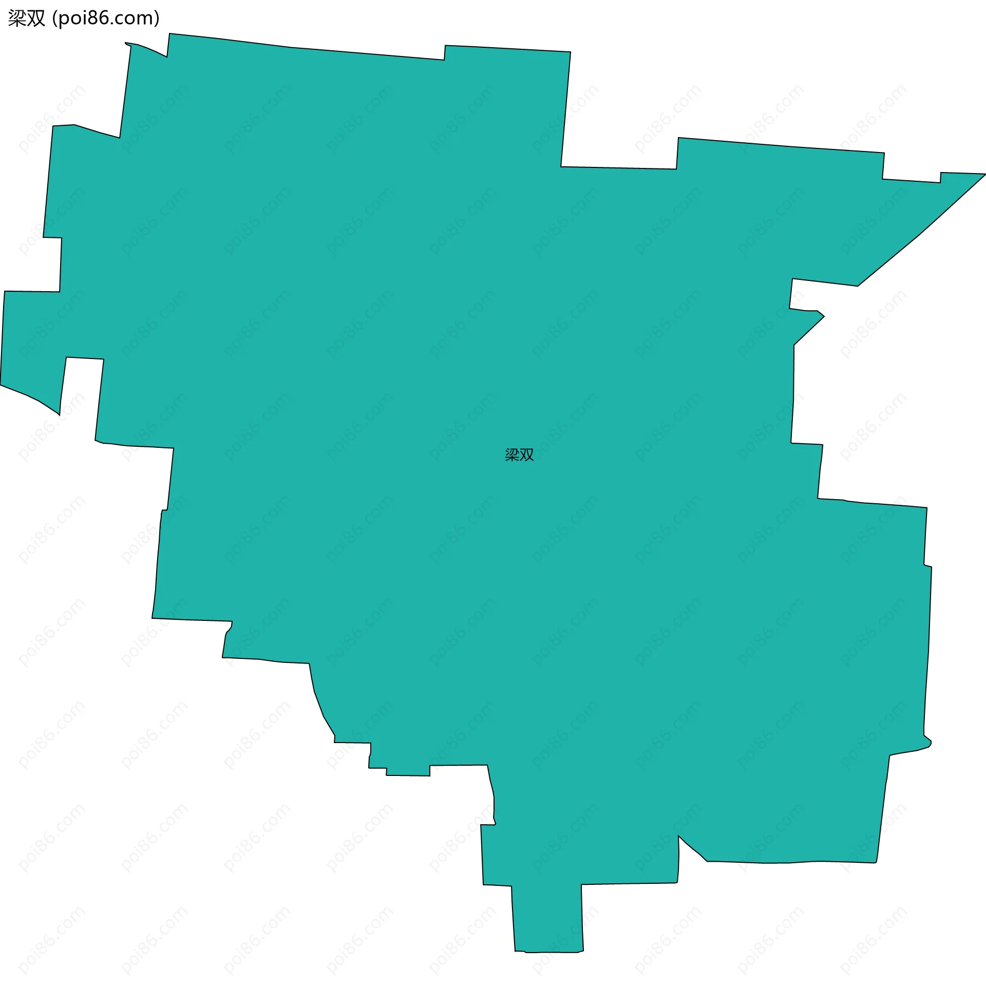 梁双边界地图