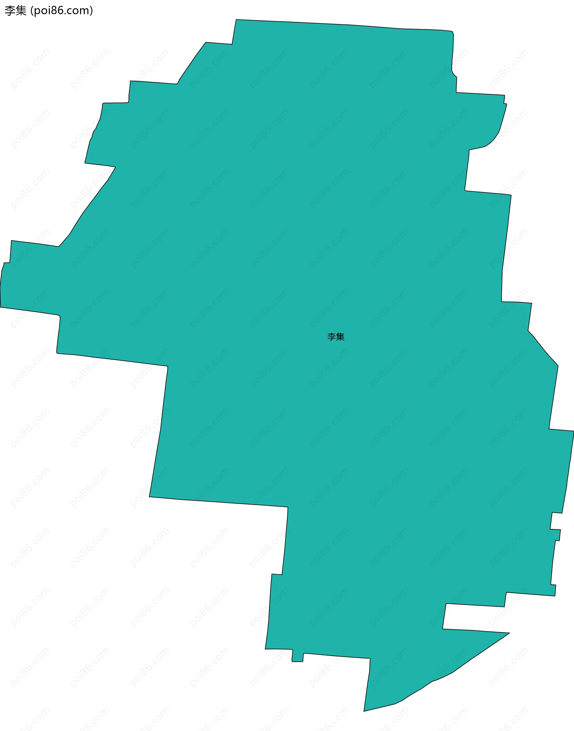 李集边界地图