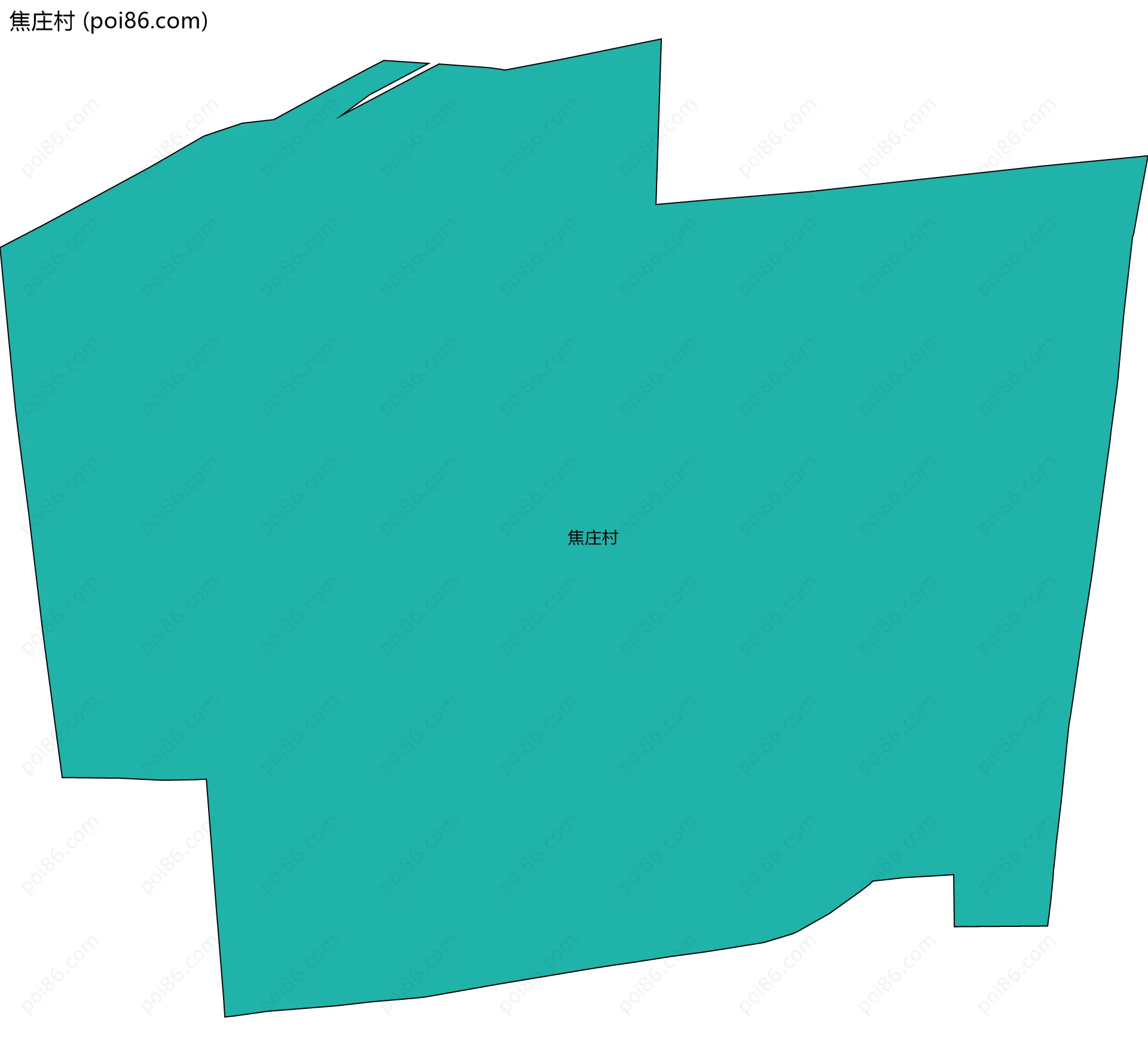 焦庄村边界地图