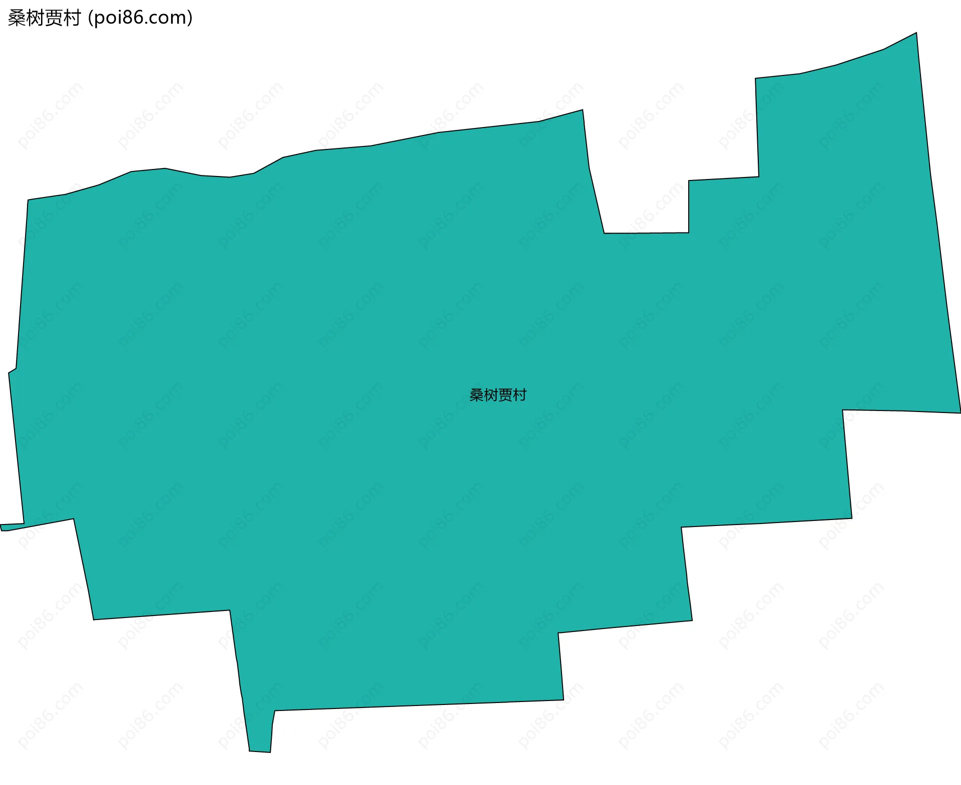 桑树贾村边界地图
