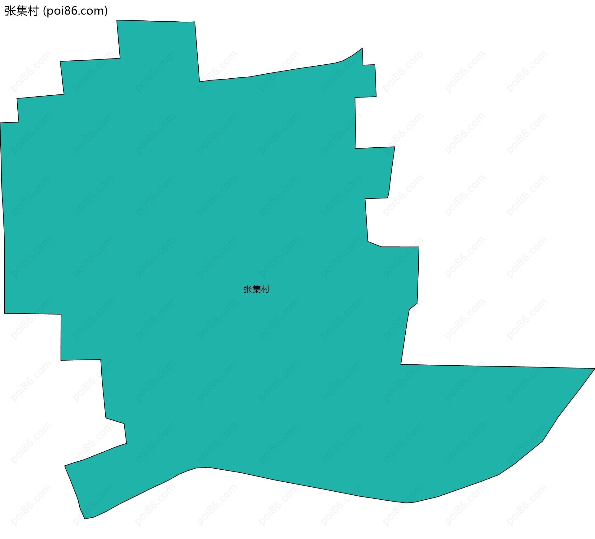张集村边界地图
