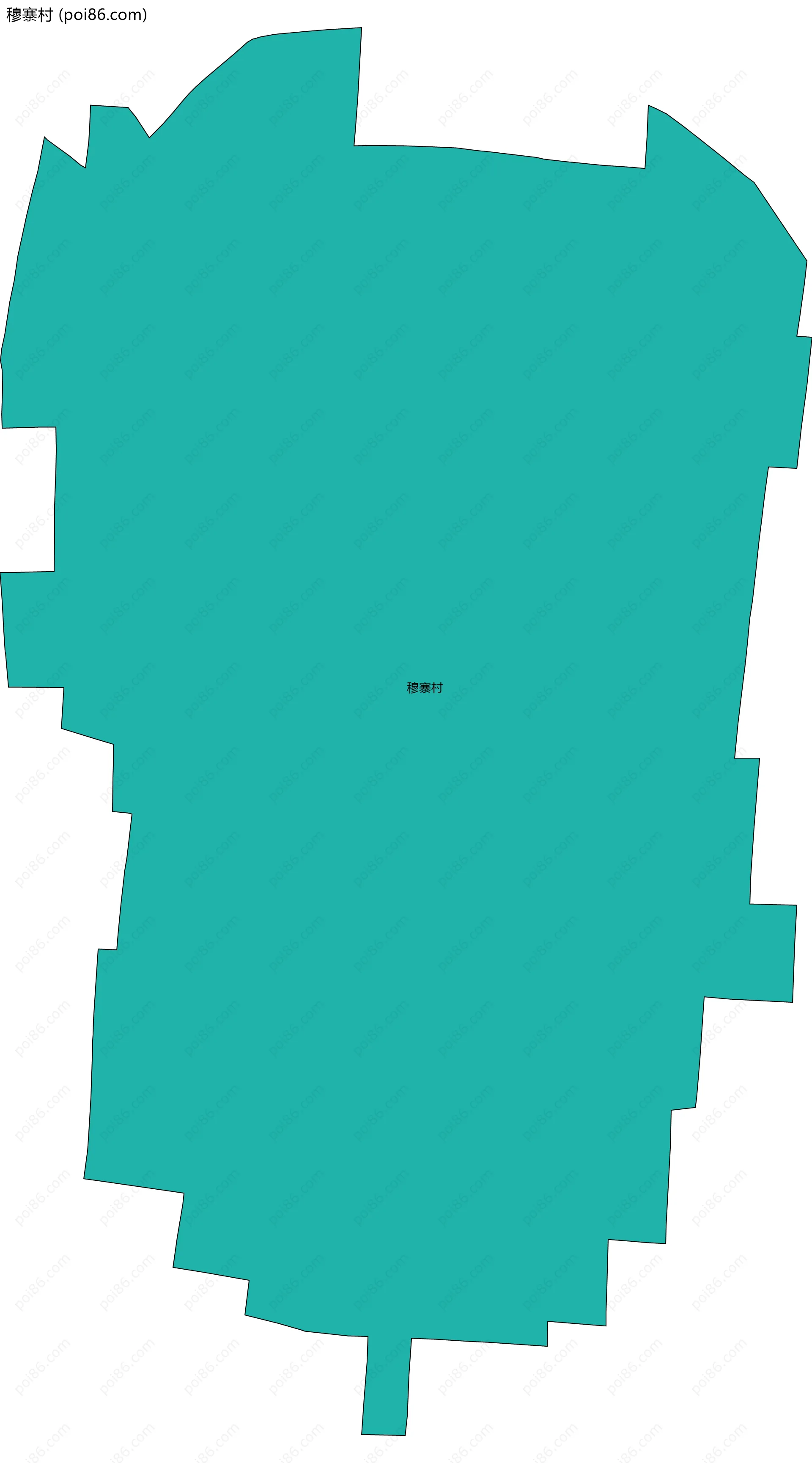 穆寨村边界地图