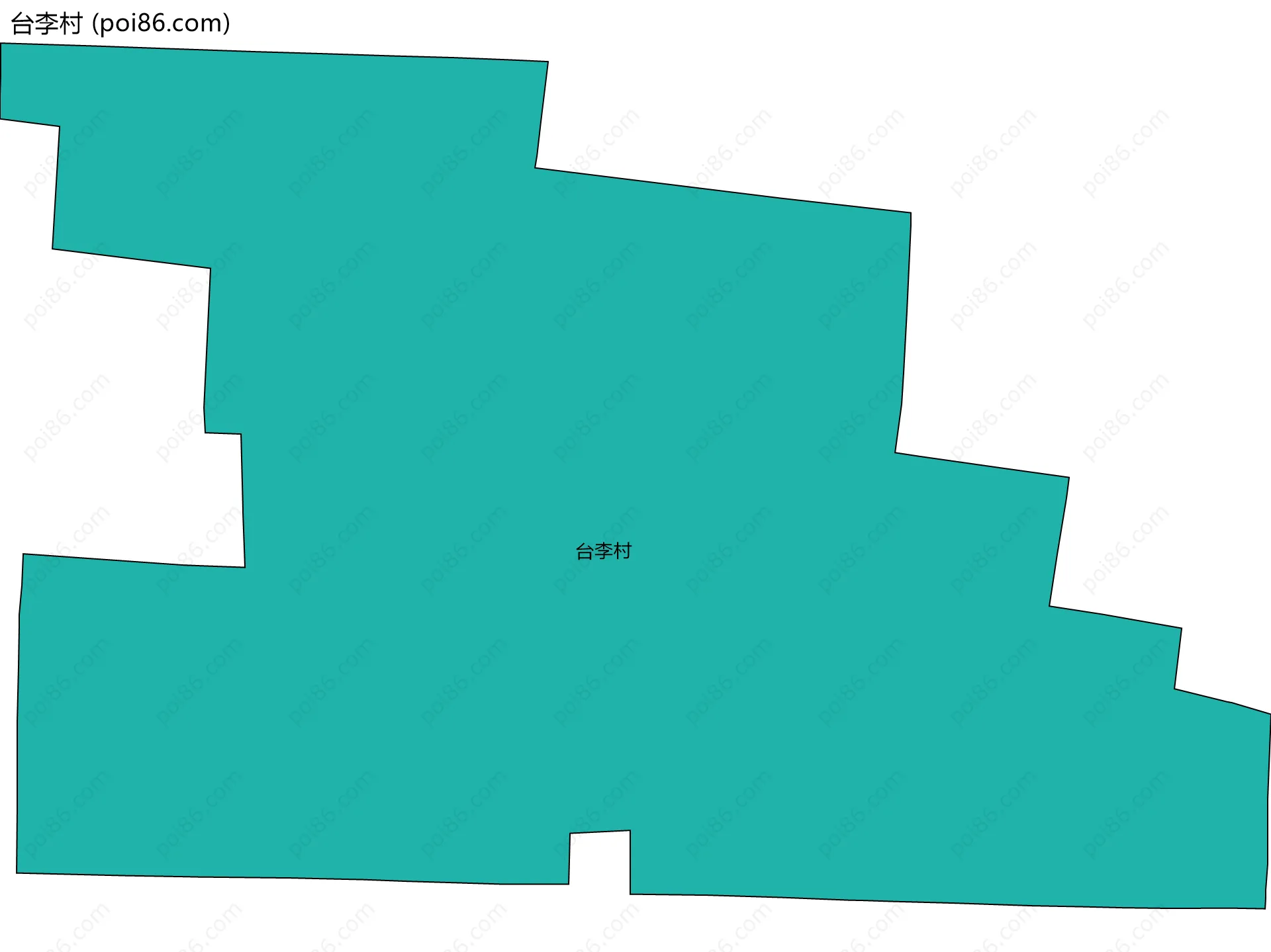 台李村边界地图