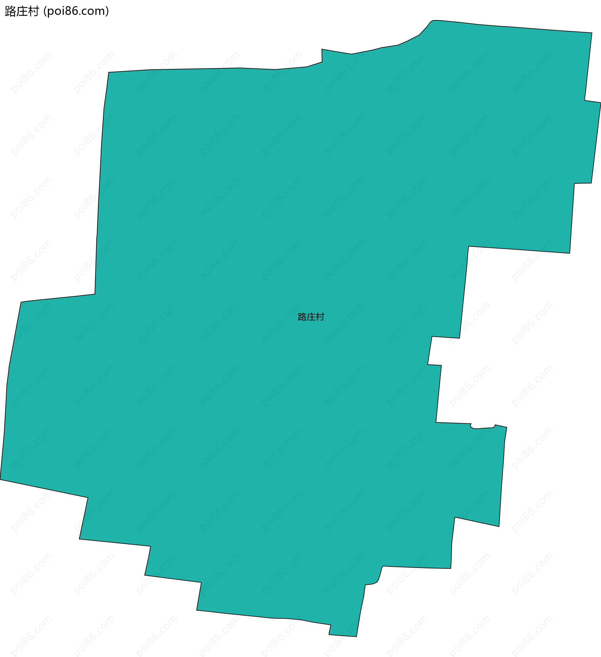 路庄村边界地图