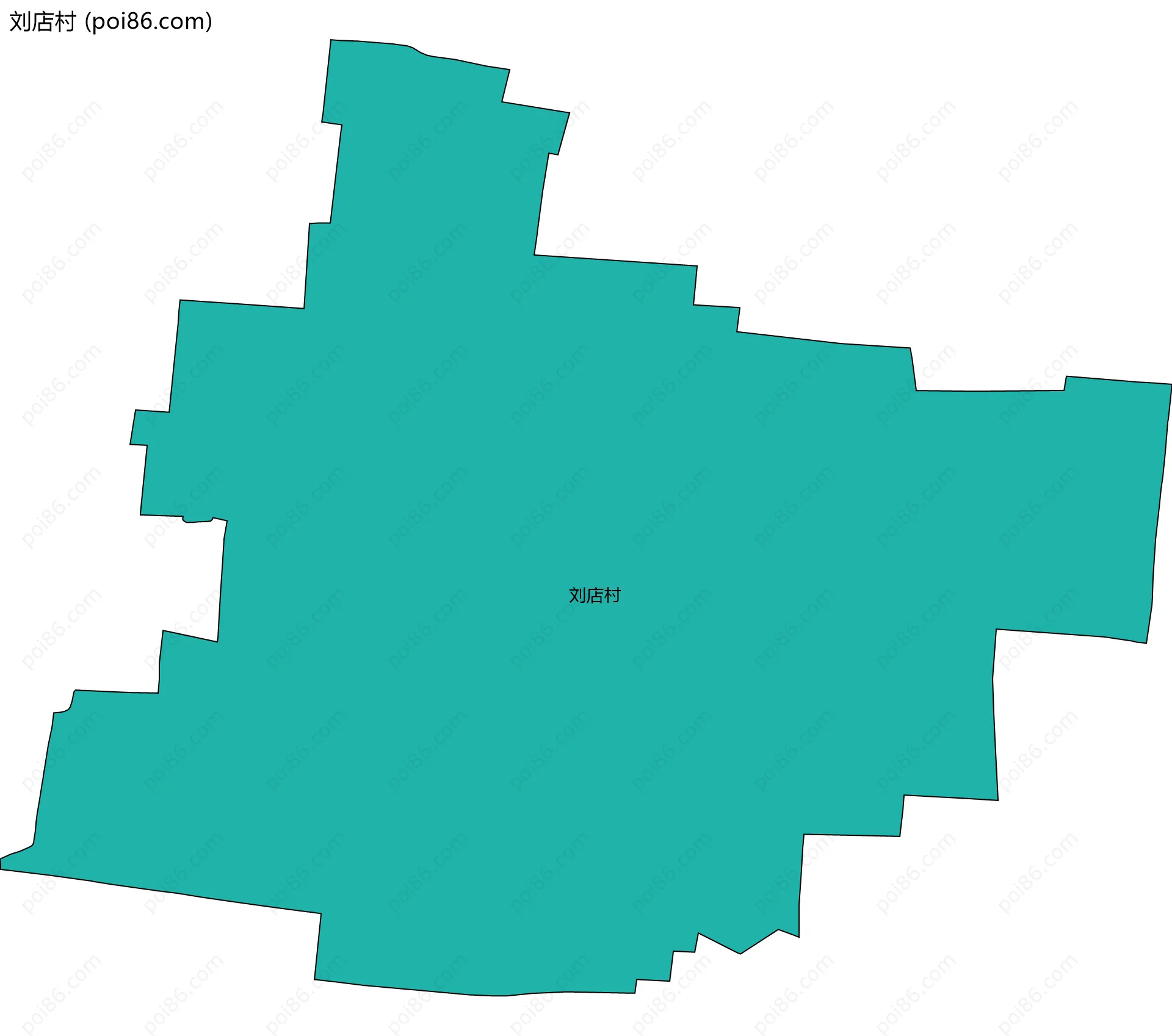 刘店村边界地图