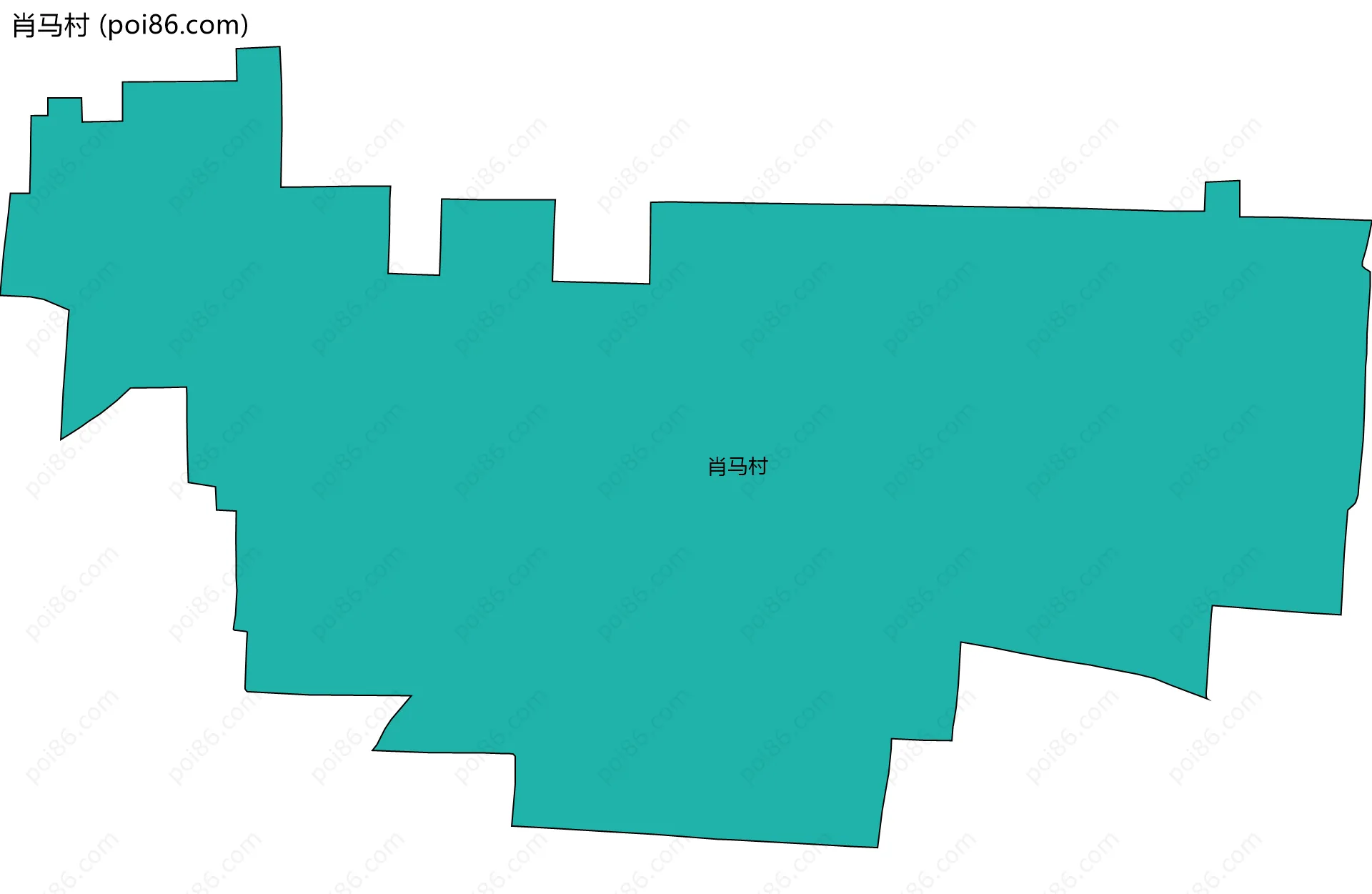 肖马村边界地图