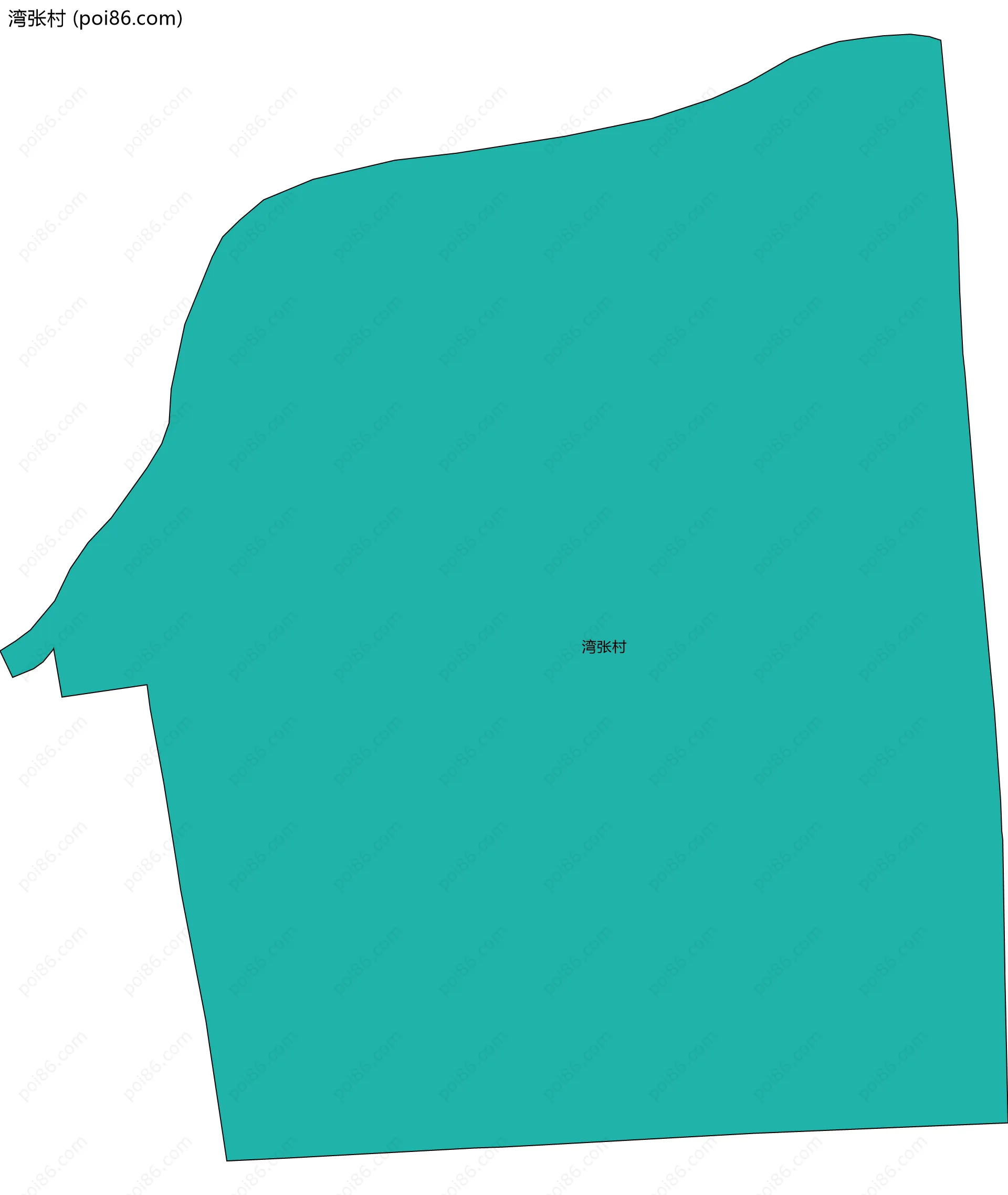 湾张村边界地图