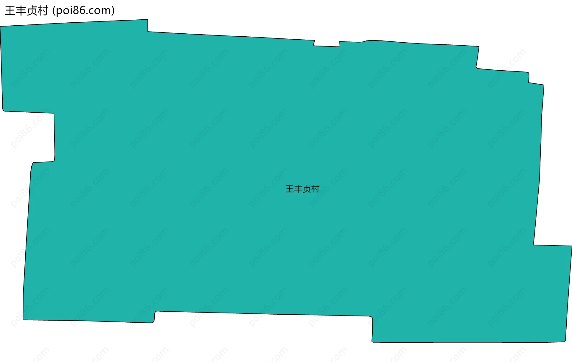 王丰贞村边界地图